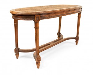 French louis xvi walnut bench 7