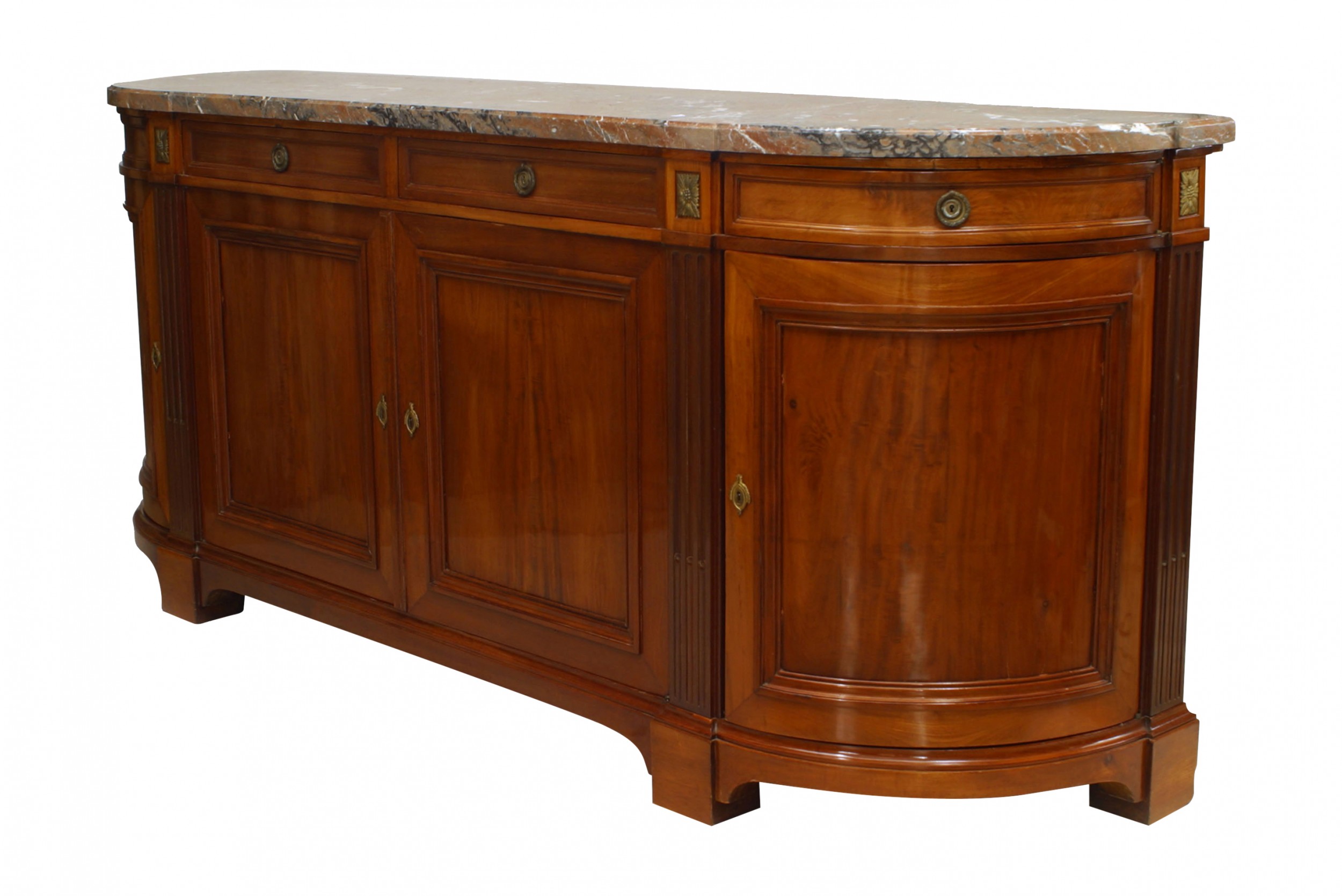 French victorian walnut buffet cabinet