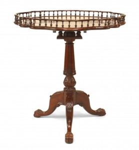 English chippendale style mahogany table