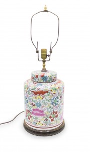 Chinese porcelain ginger jar table lamp