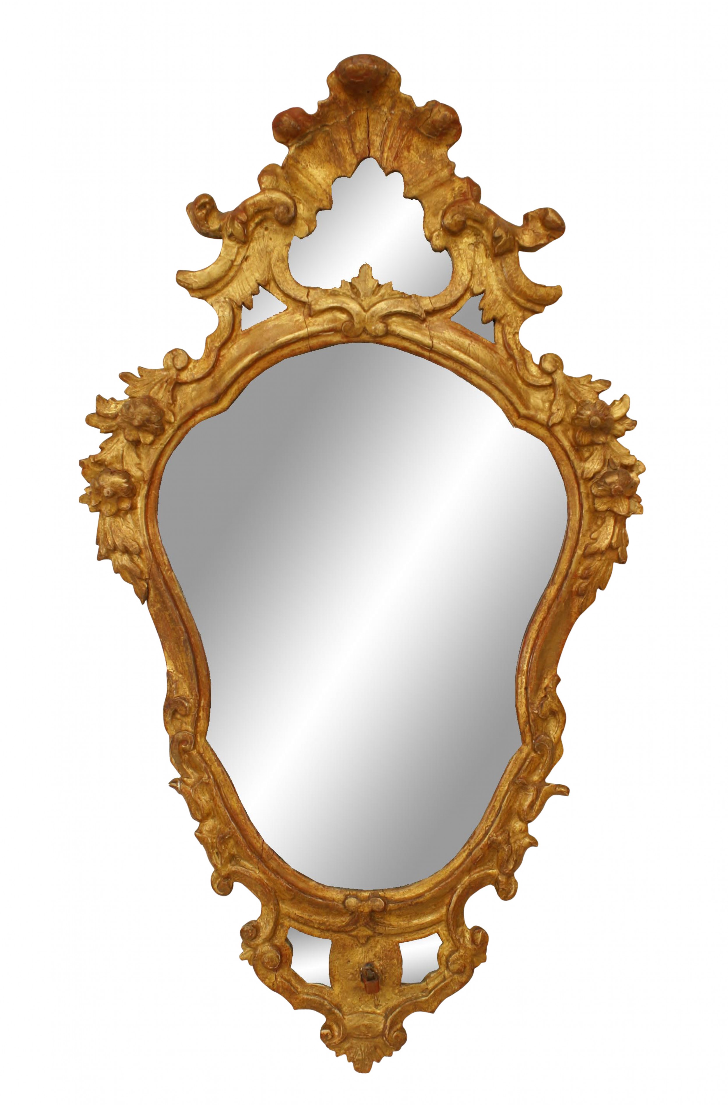 Italian venetian gilt wood wall mirror 1