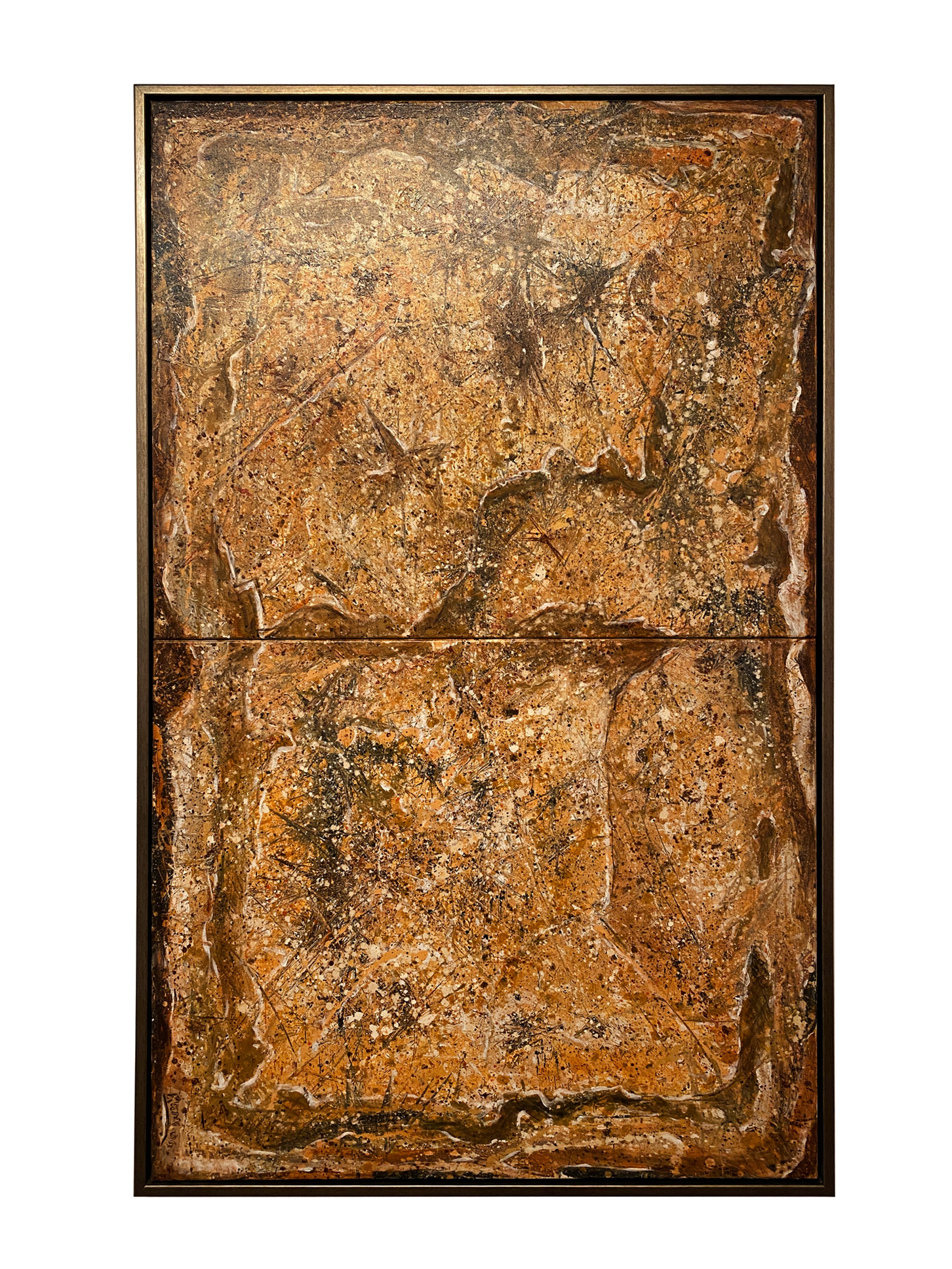 Fossil abstract rumi abstract painting