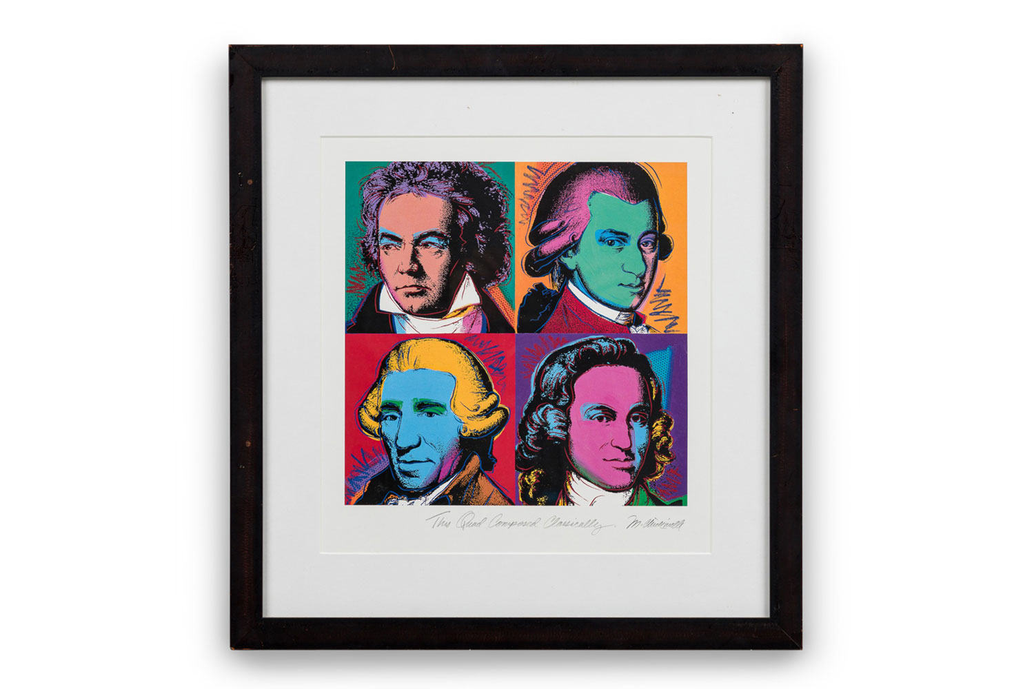 M chickerella contemporary american print titled this quad composed musically