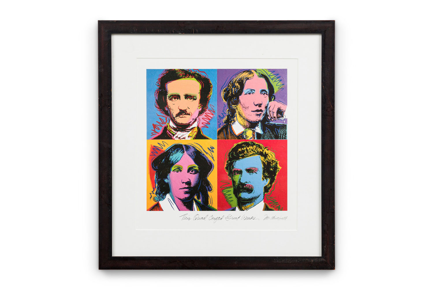 M chickerella contemporary american print titled this quad crafted great works 1