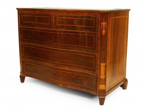 Italian neo classic walnut chest 9