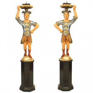 Italian venetian polychromed figures 11