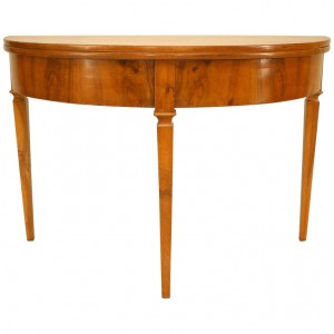 Italian neo classic flip top console table
