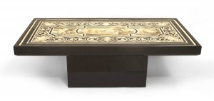 Italian neo classic scagliola classical scene coffee table