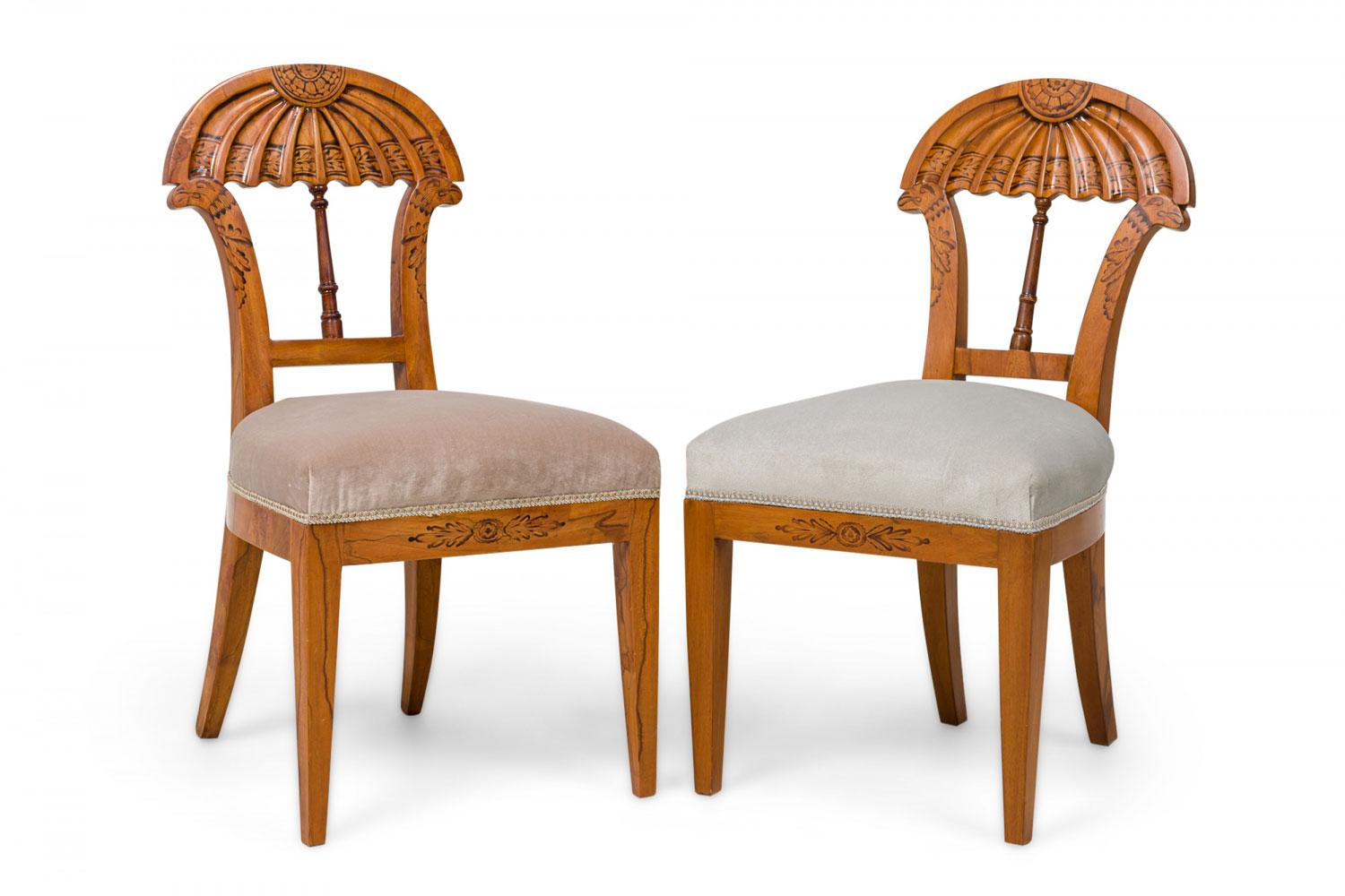 Set of 9 josef danhauser biedermeier viennese dining side chairs