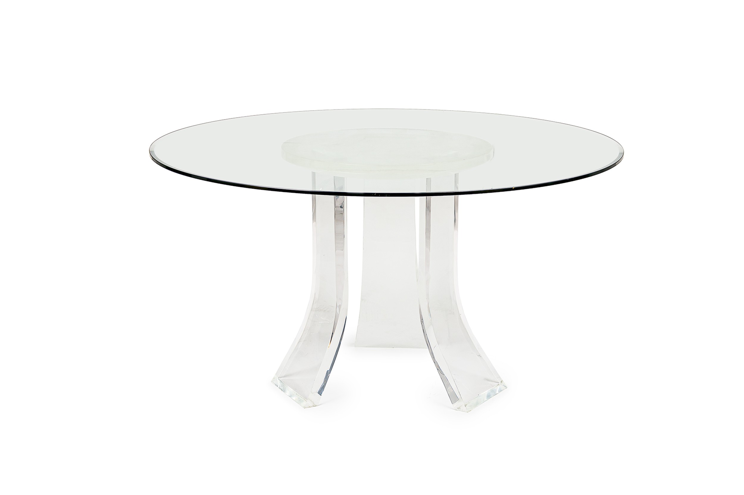 Karl springer contemporary american lucite dining table base