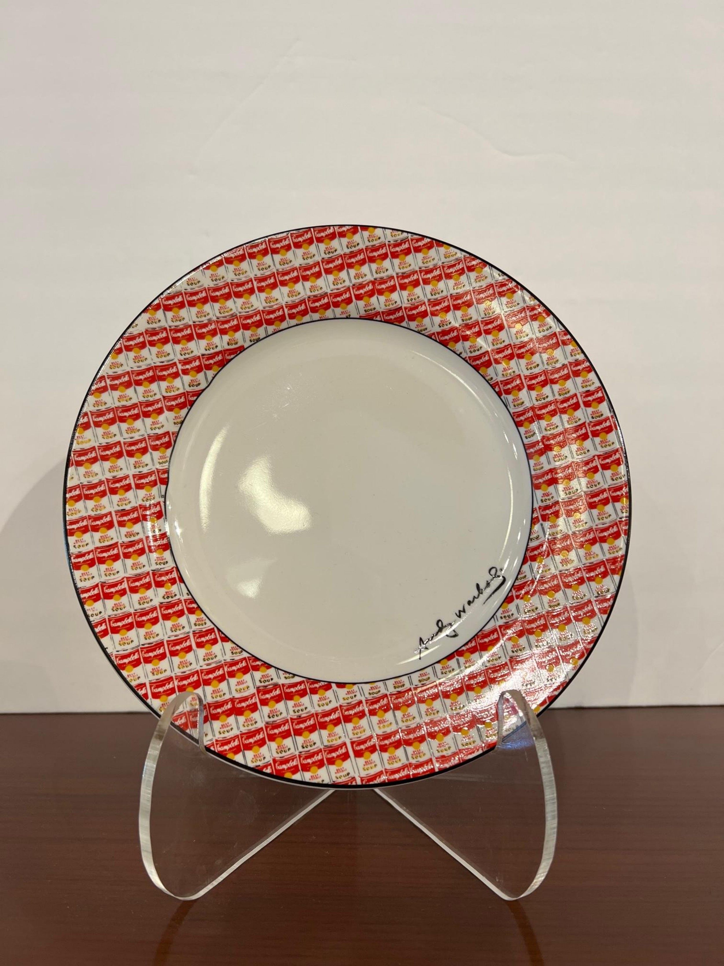 Andy warhol american modern 100 cans pattern soup bowls