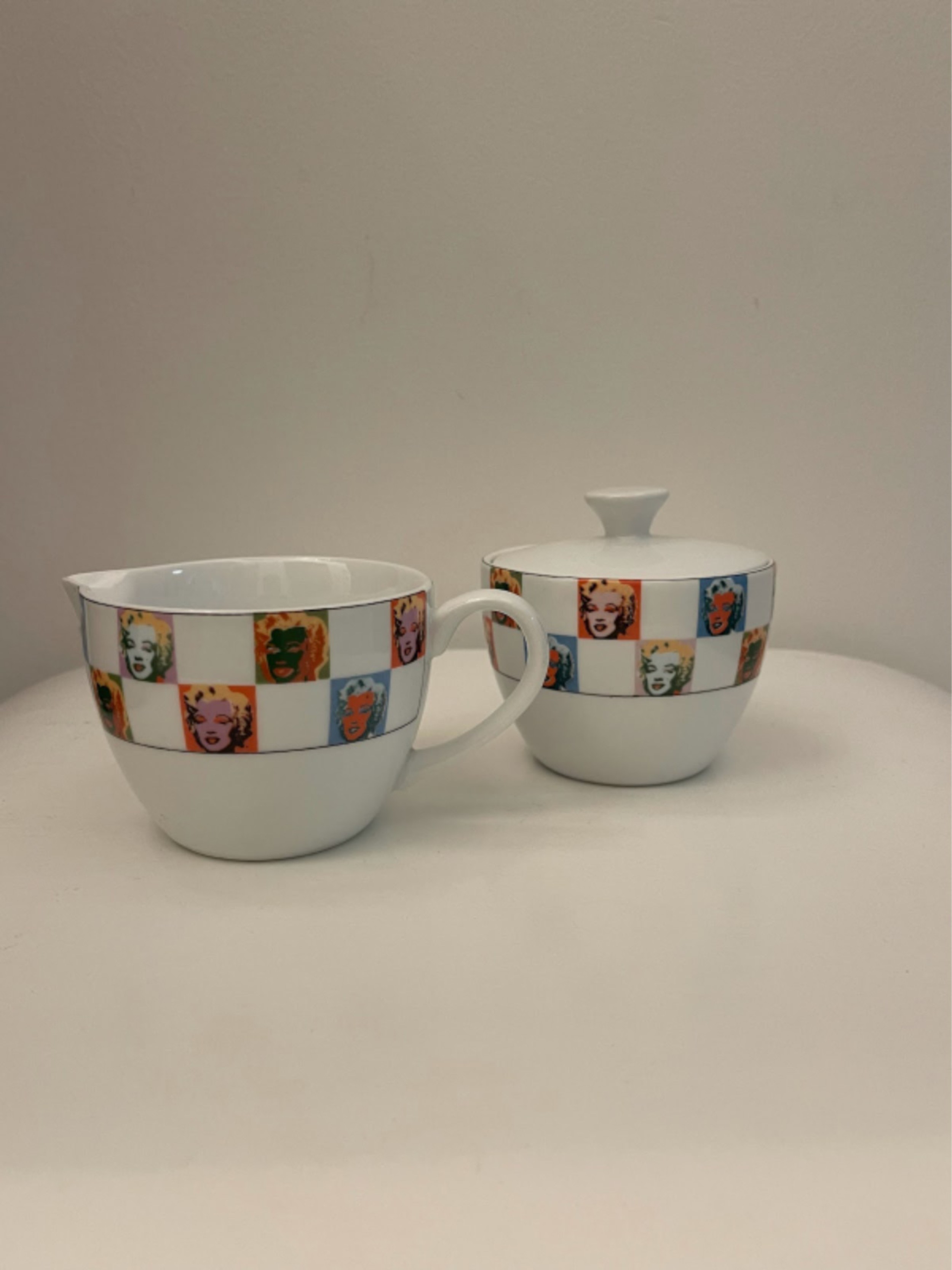 Andy warhol american modern some like it hot pattern sugar bowl
