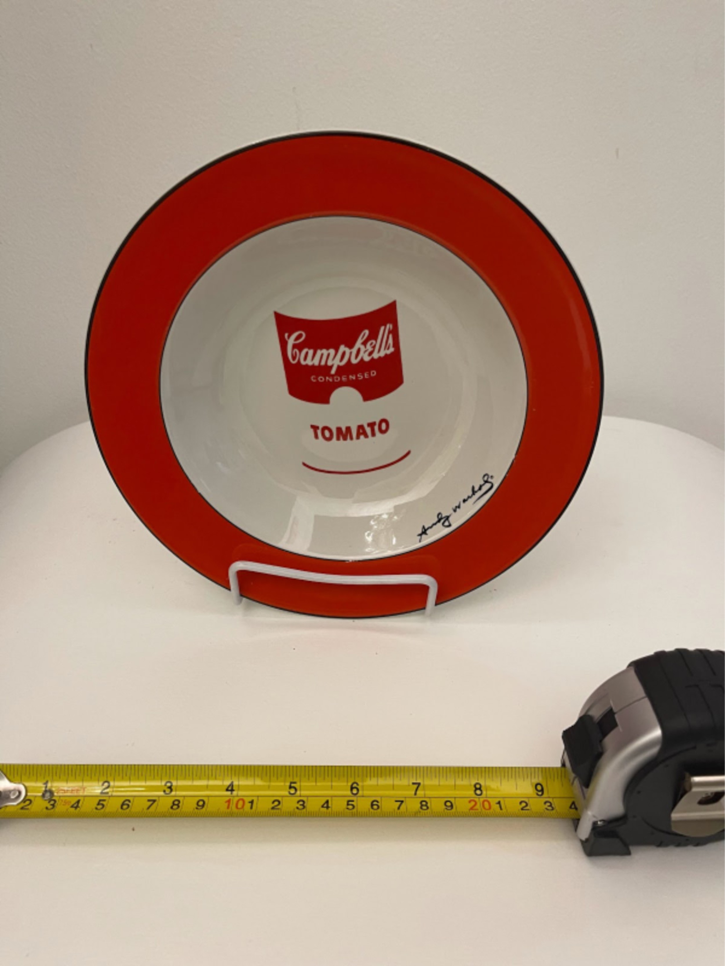 Andy warhol american modern disappearing can campbells soup pattern soup bowls