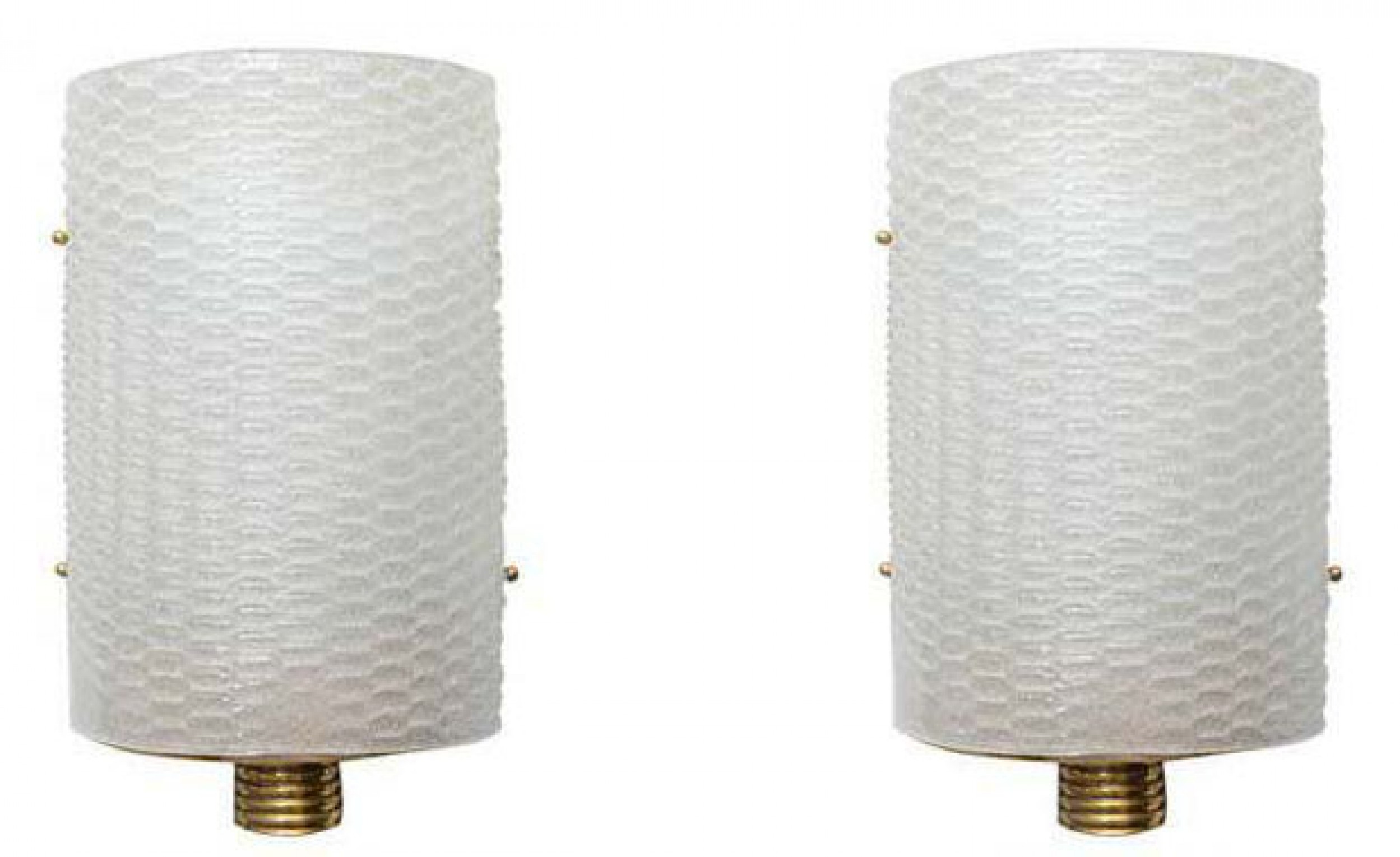 Pair of italian modern barovier and toso wall lights