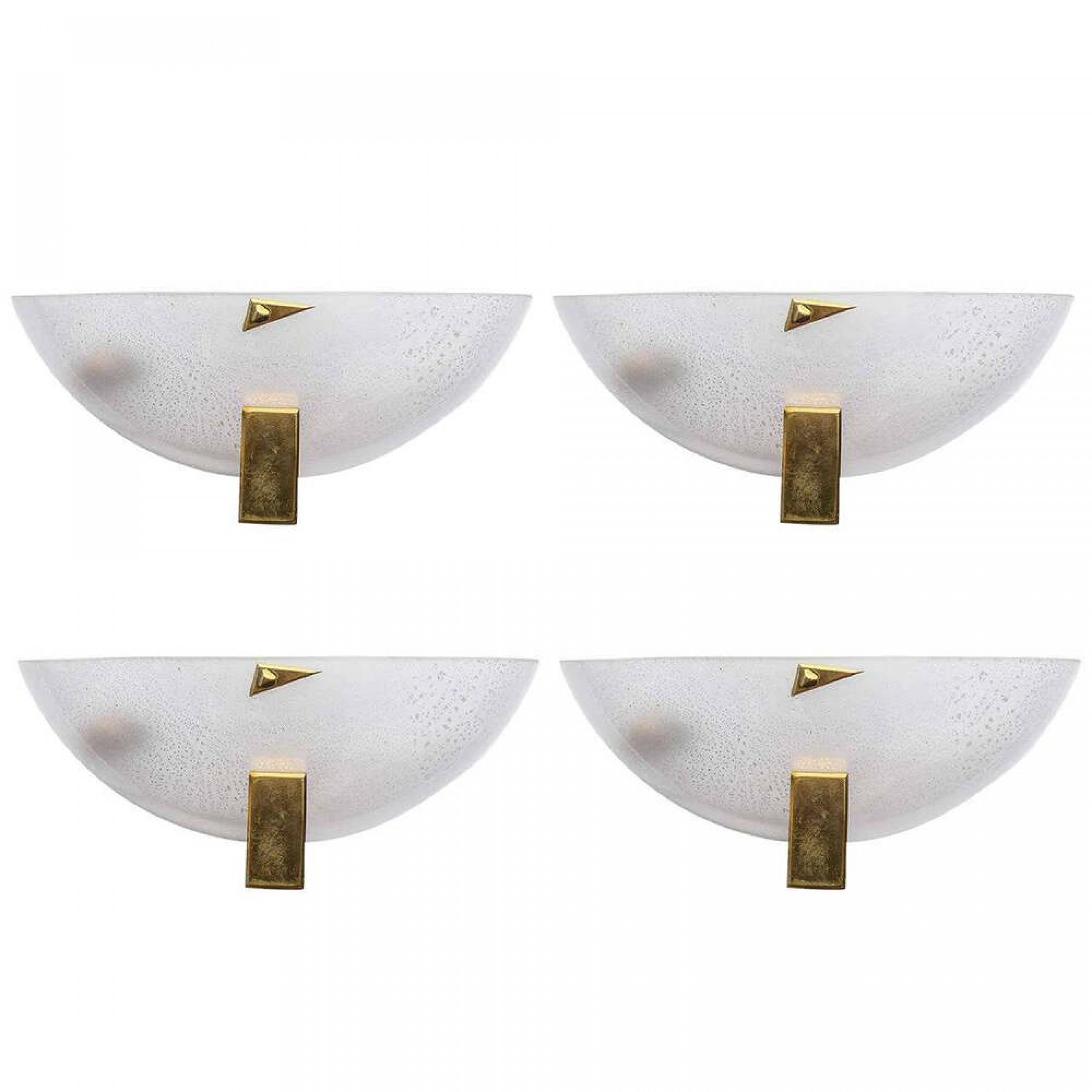 Set of 3 barovier e toso wall sconces