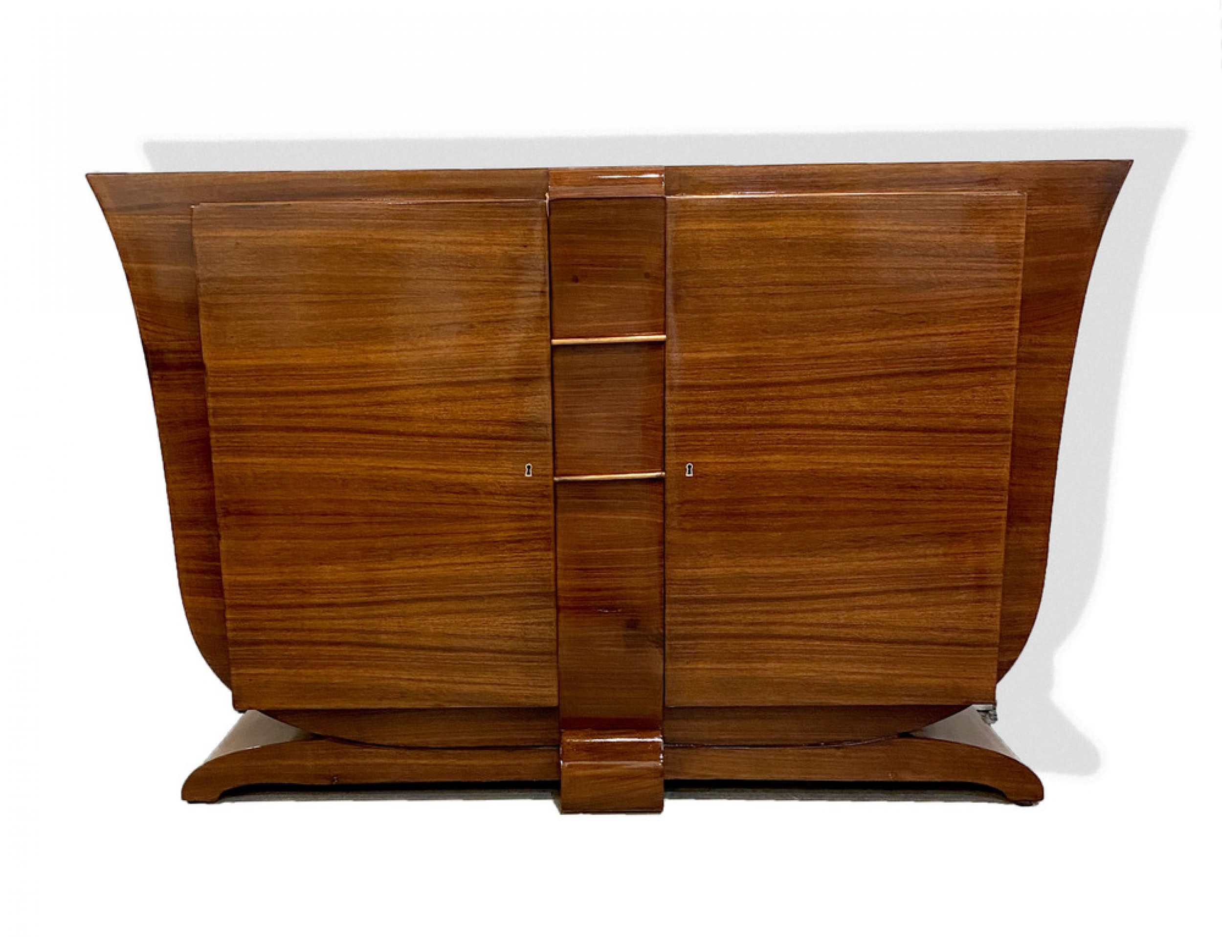 French art deco mahogany and copper tulip chest maurice dufrene