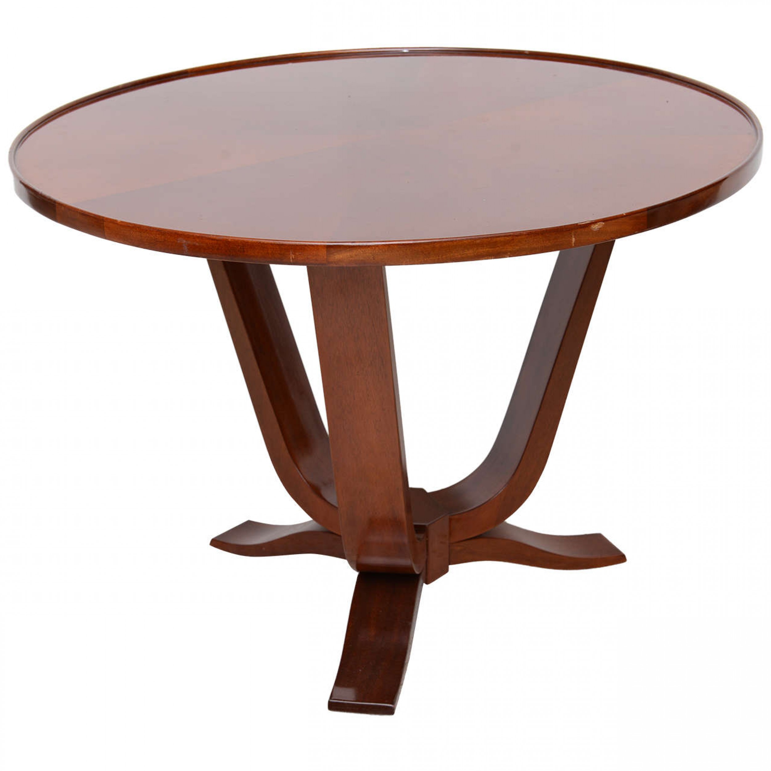 Late art deco mahogany occasional table