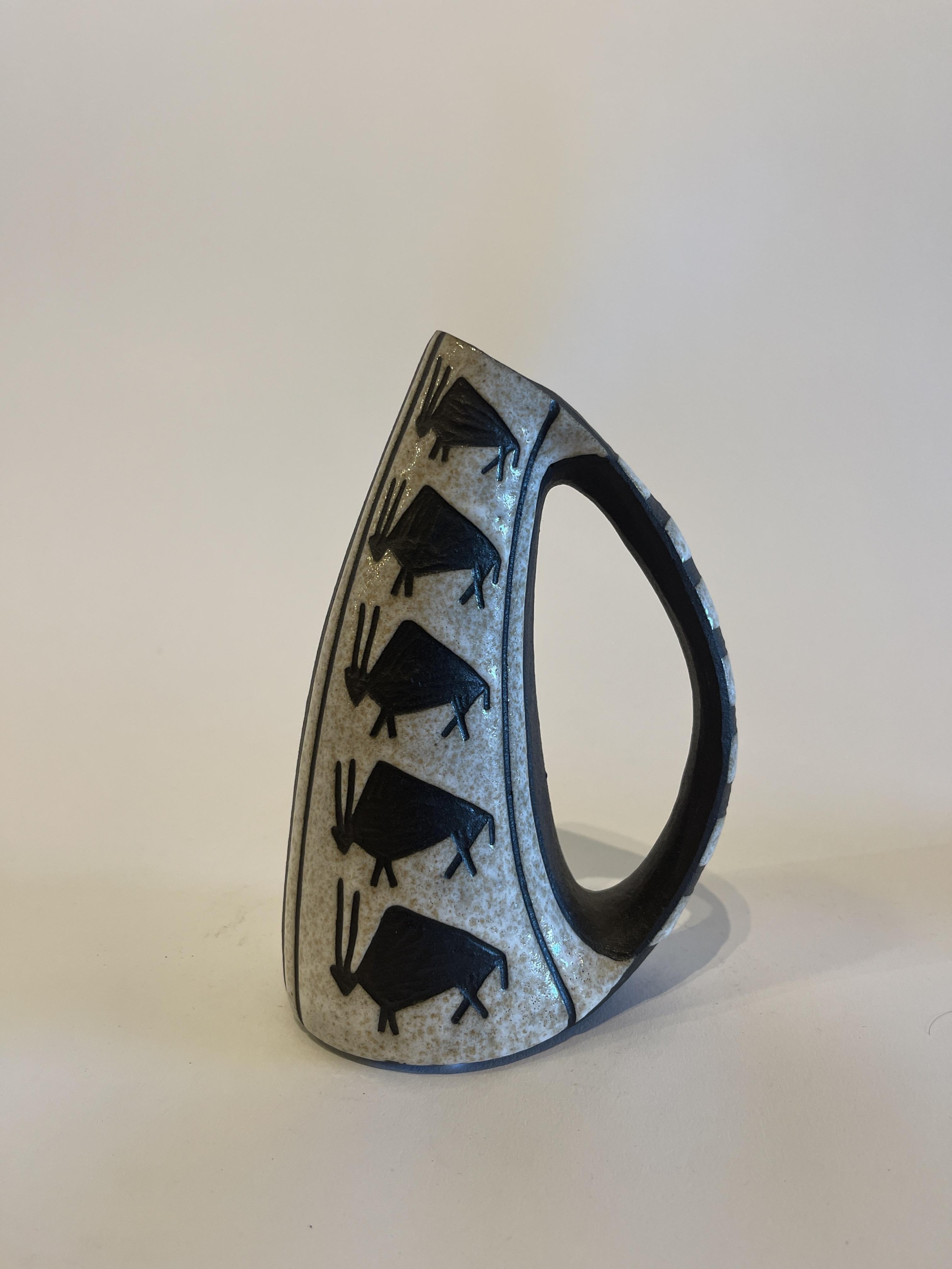 Danish Mid Century Ceramic Pitcher Marianne Starck for Andersen and Sons B