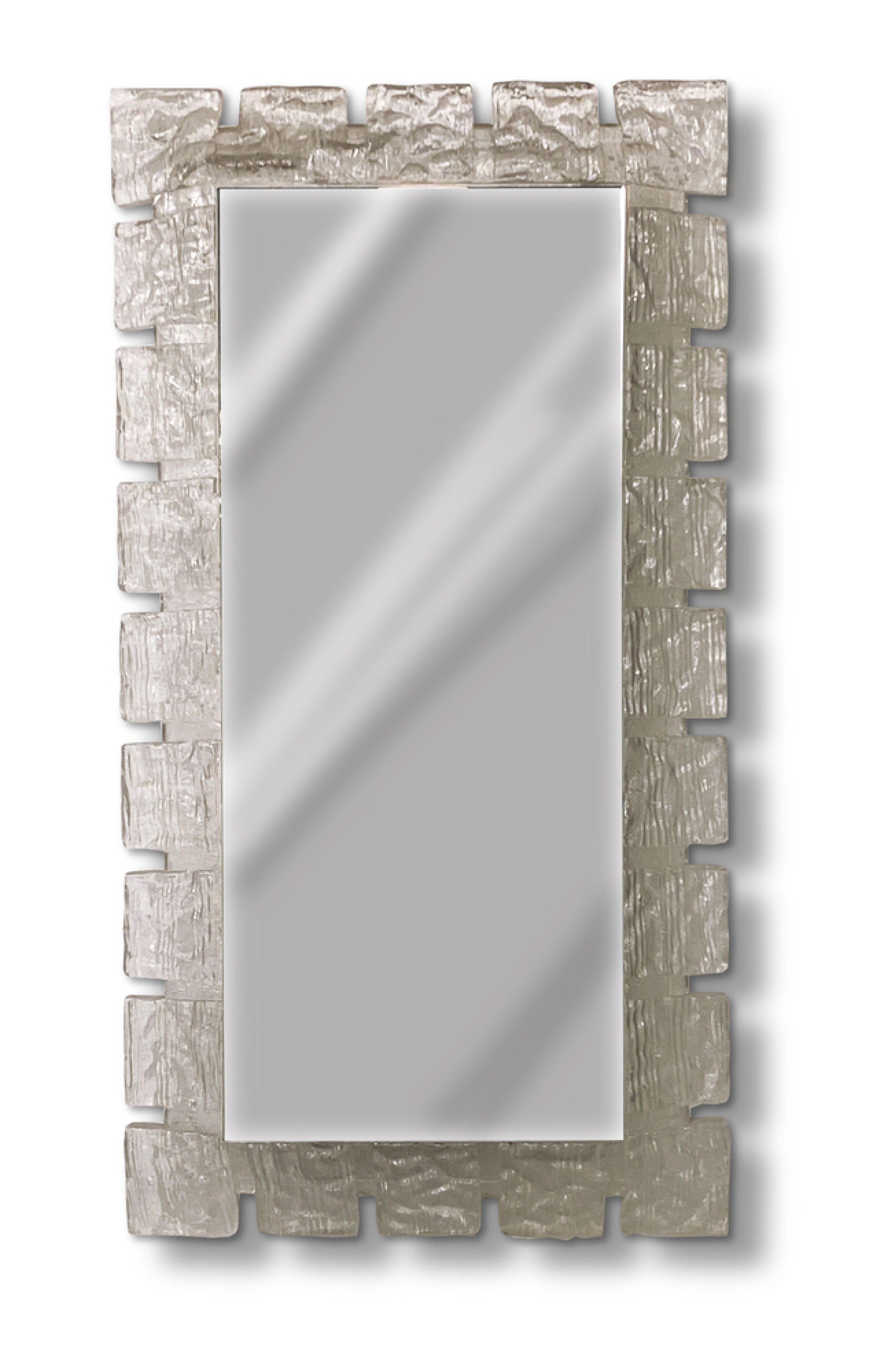 Italian perspex illuminated mirror rectangle