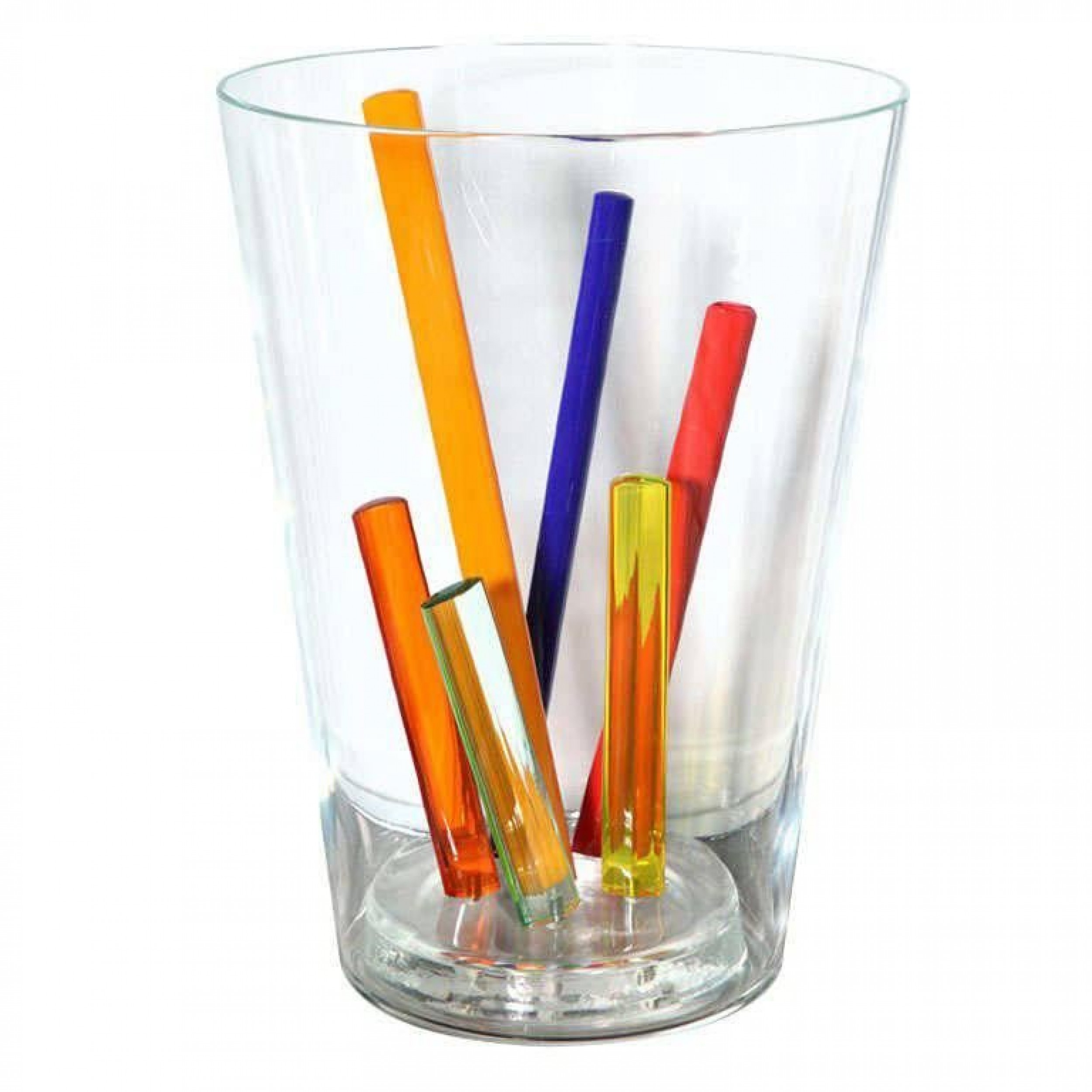 Attributed to ettore sottsass glass centerpiece vase or sculpture