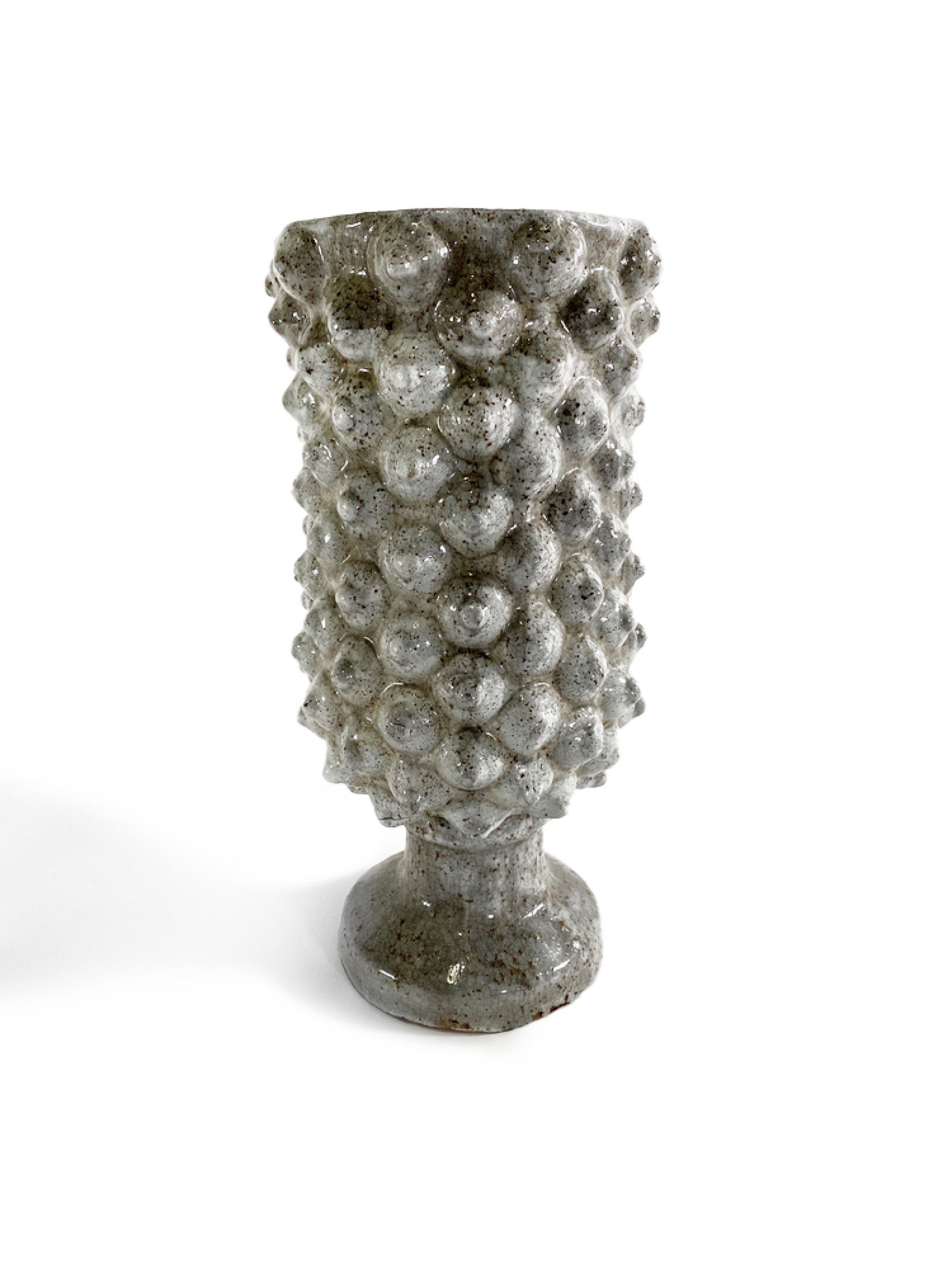 Italian modern glazed teracotta studio vessel