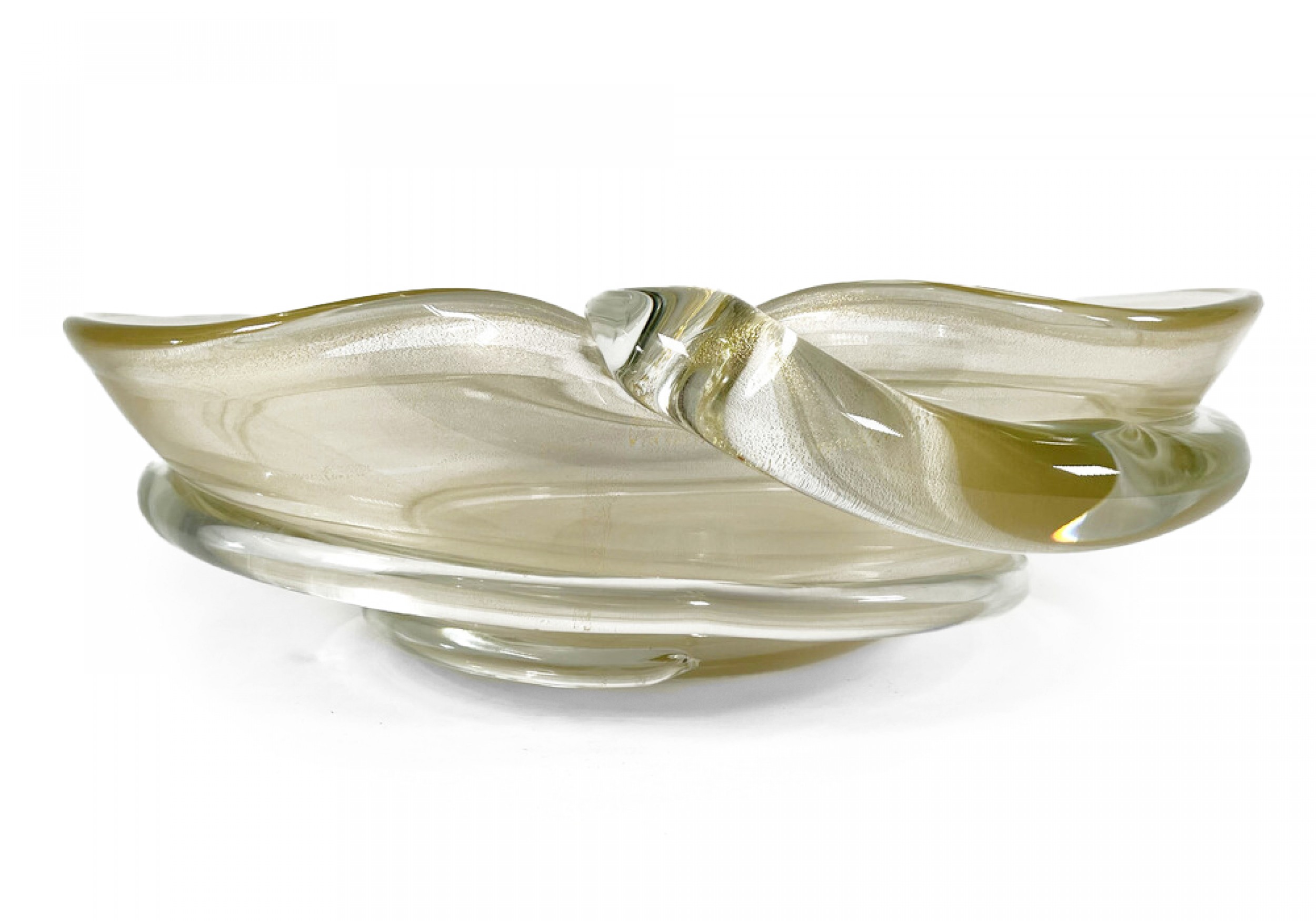 Large italian glass bowl