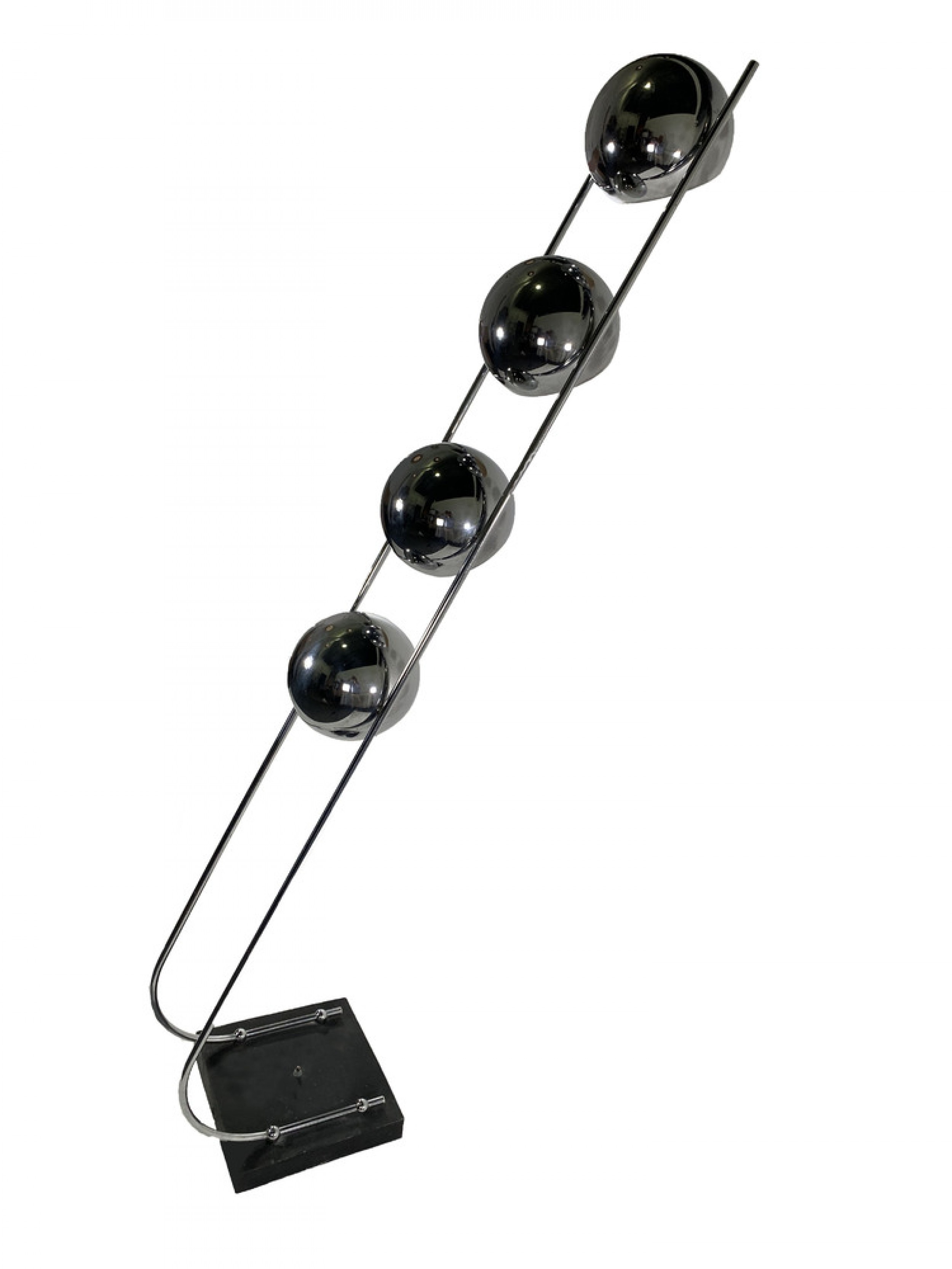 Modern chrome floor lamp