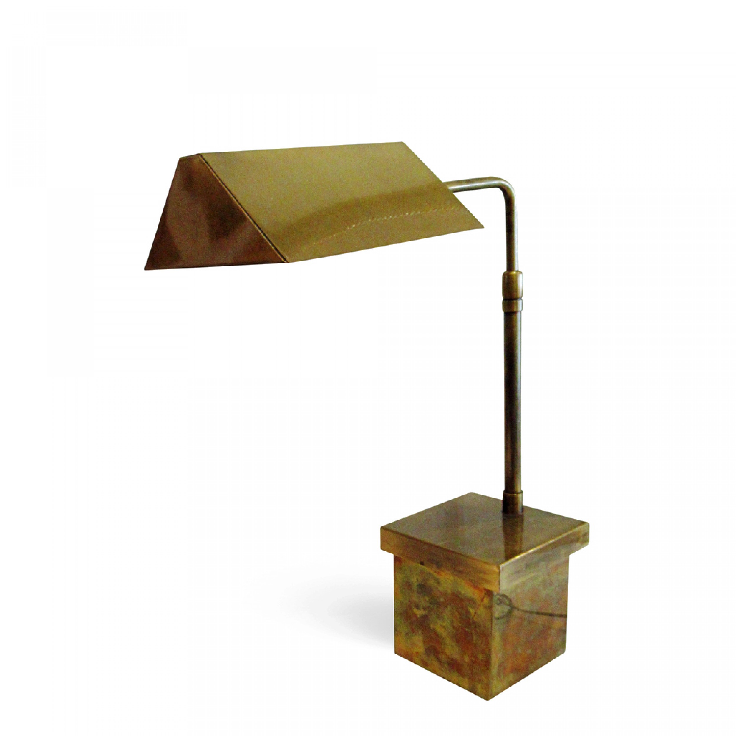 American modern brass desk lamp cedric hartman 1950s
