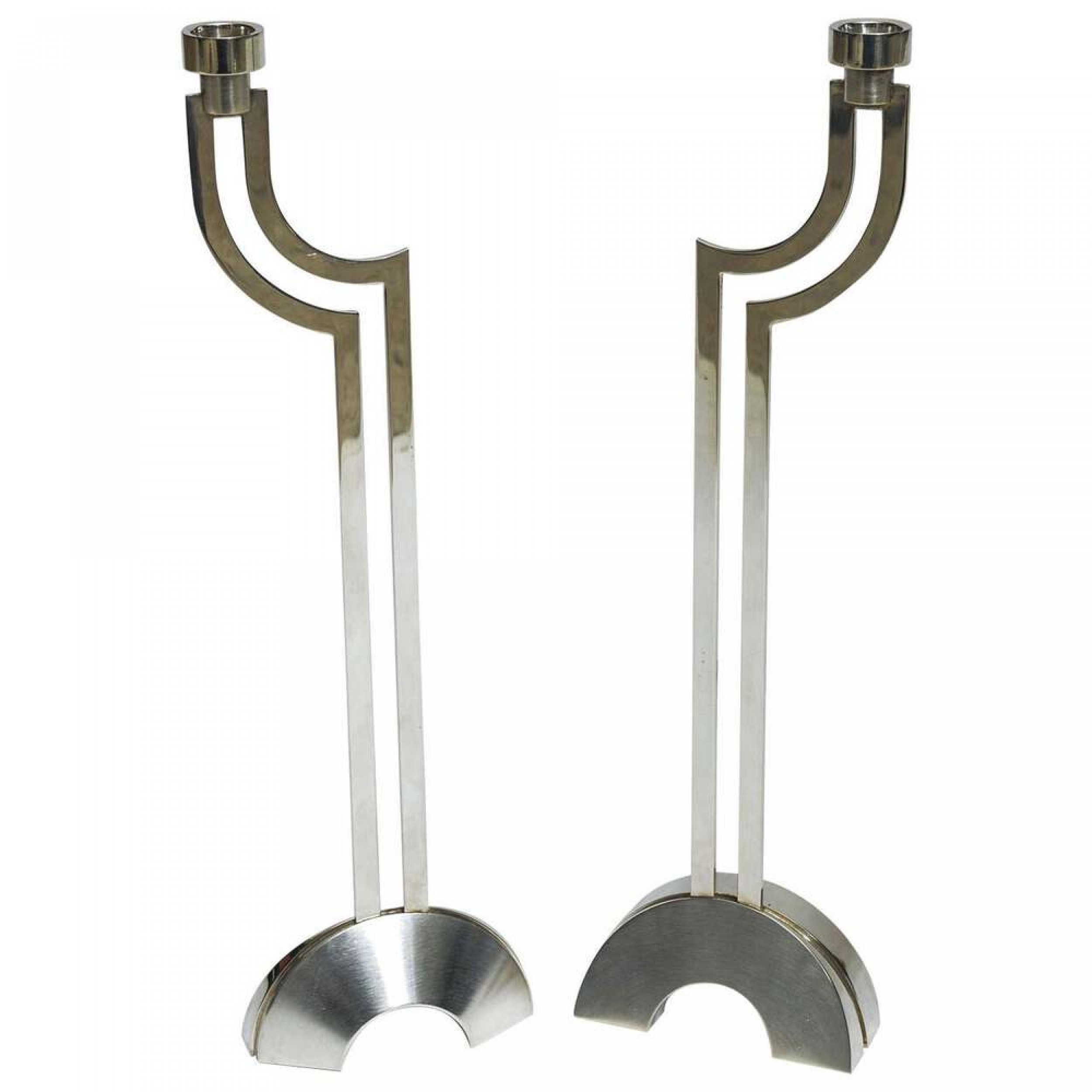 Silver plate candle sticks