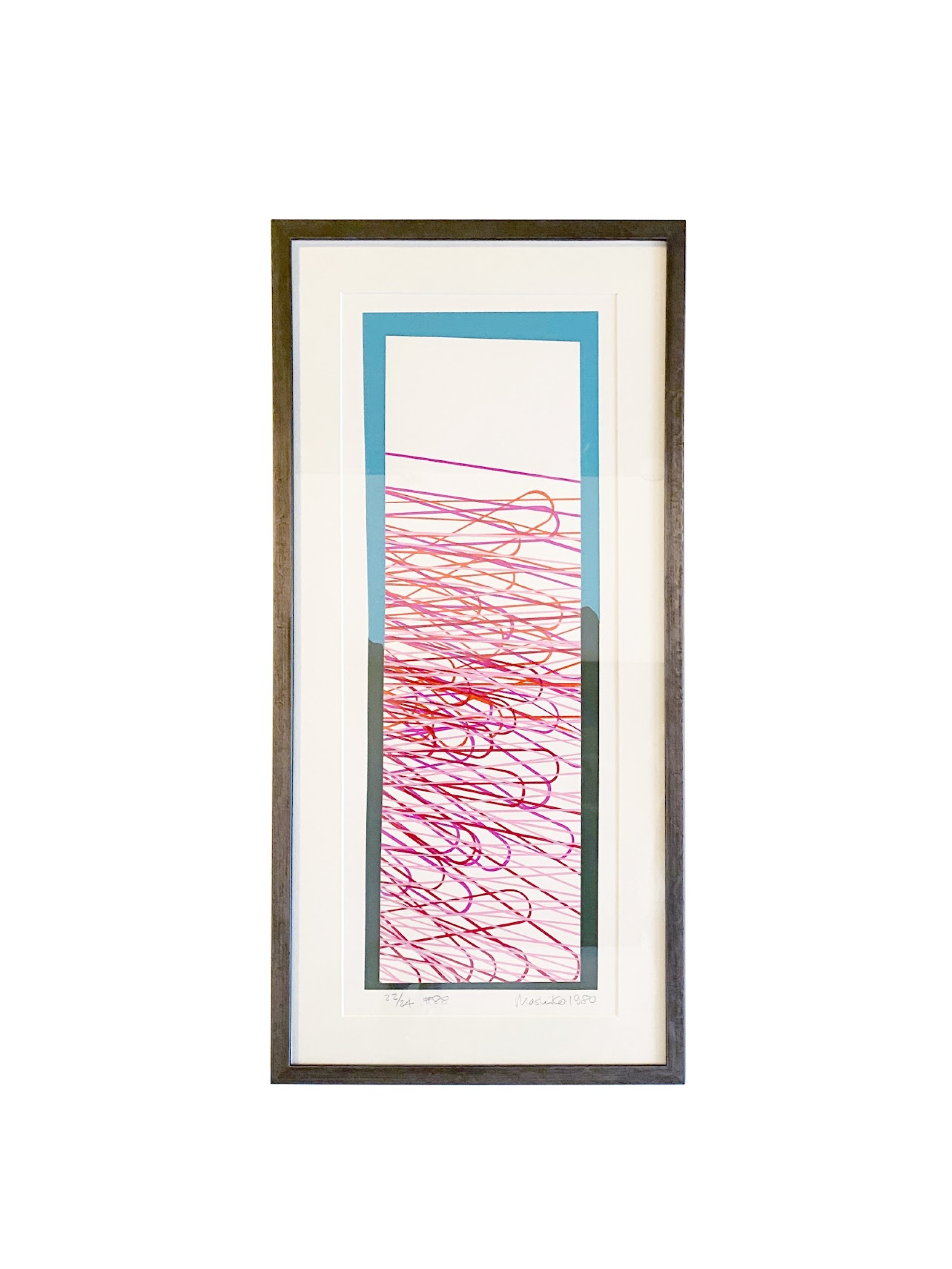 Japanese abstract expressionist serigraphs signed numbered mashiko f