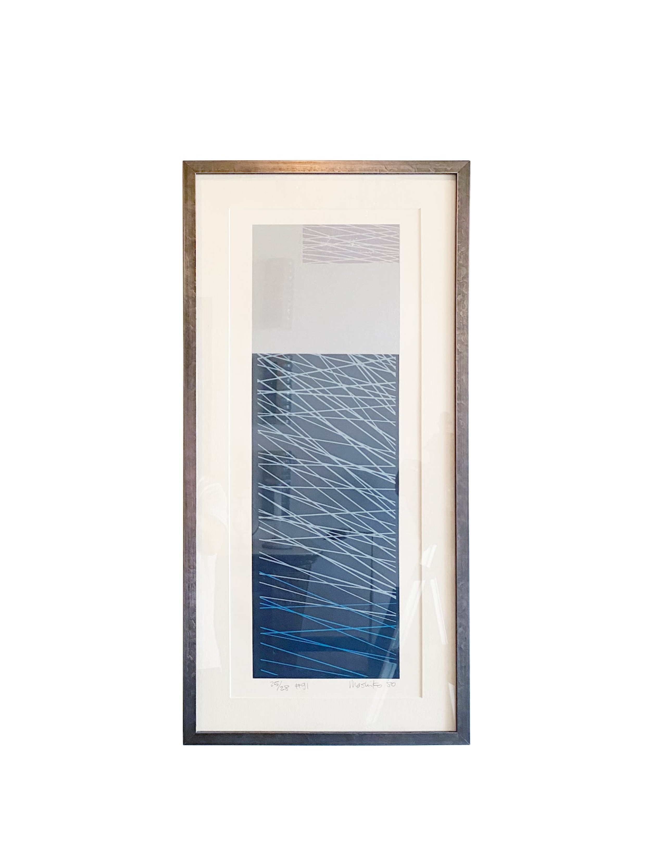 Japanese abstract expressionist serigraphs signed numbered mashiko g