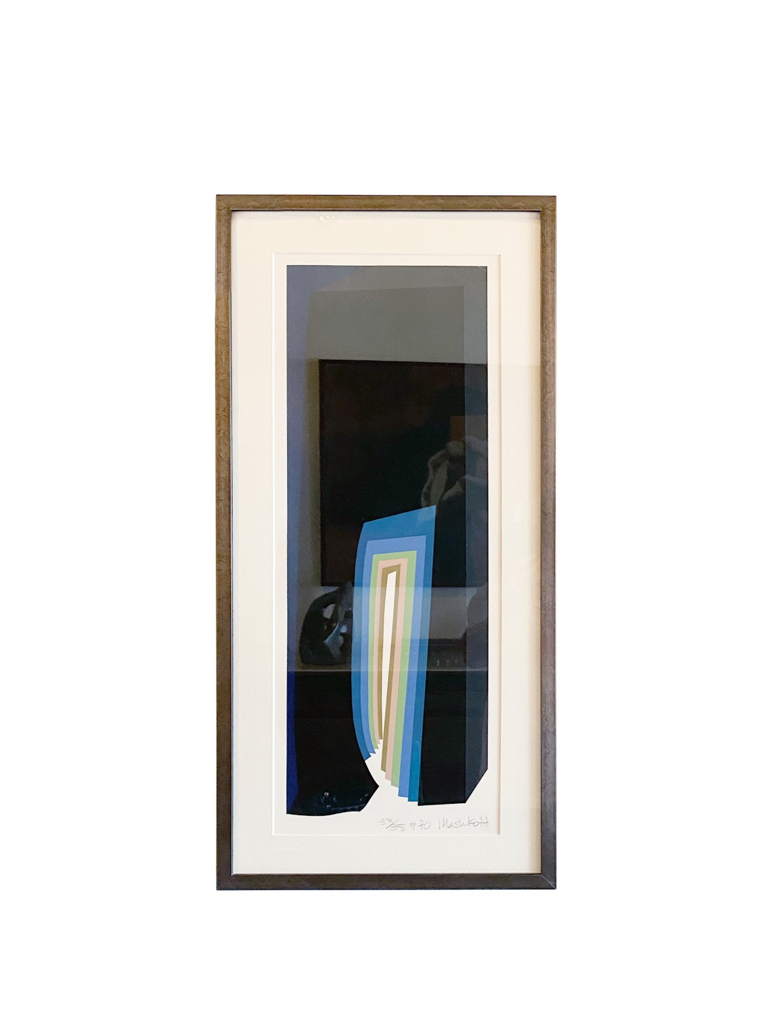 Japanese abstract expressionist serigraphs signed numbered mashiko h