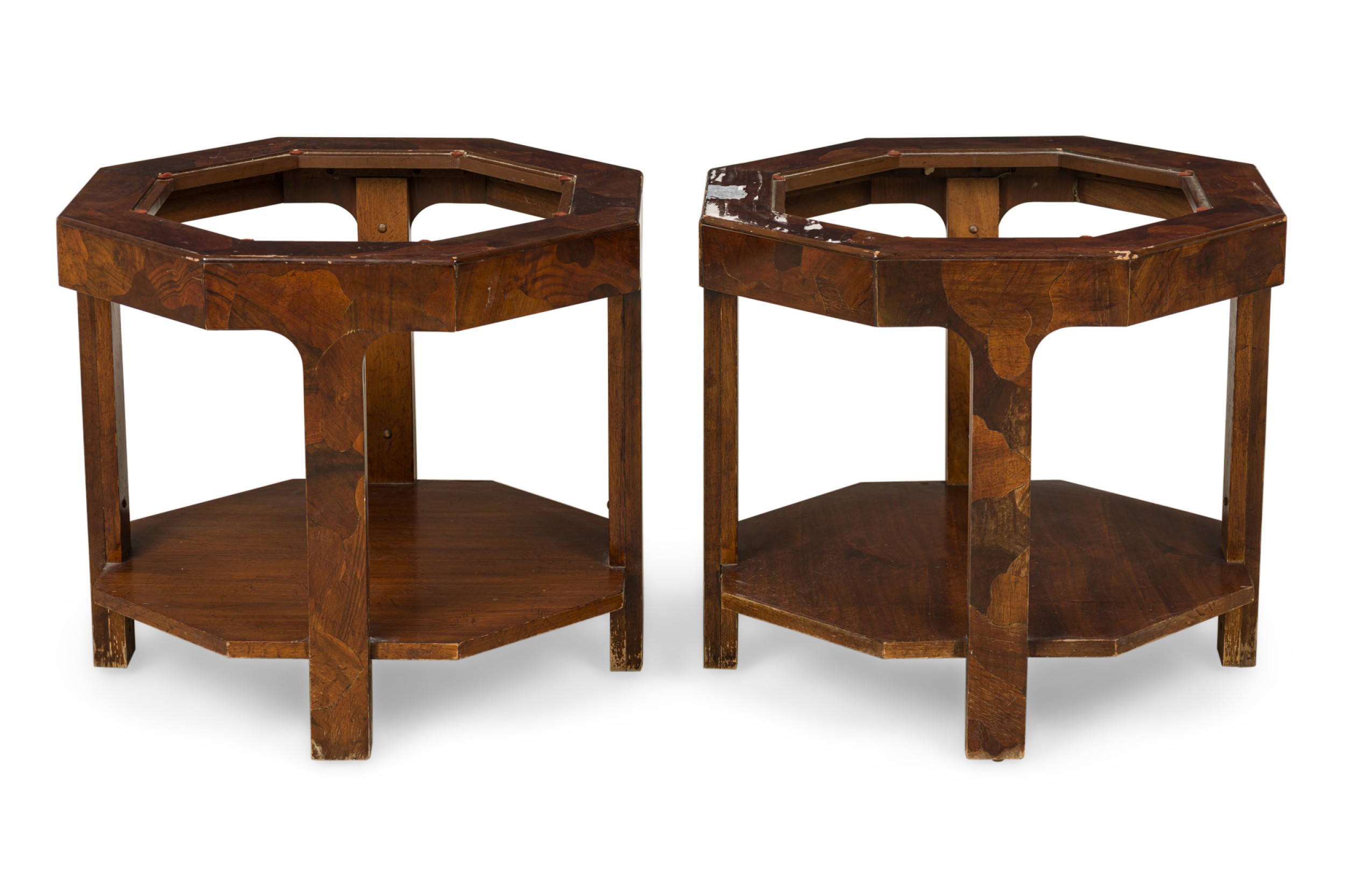 Pair of american mid century martinsville side table