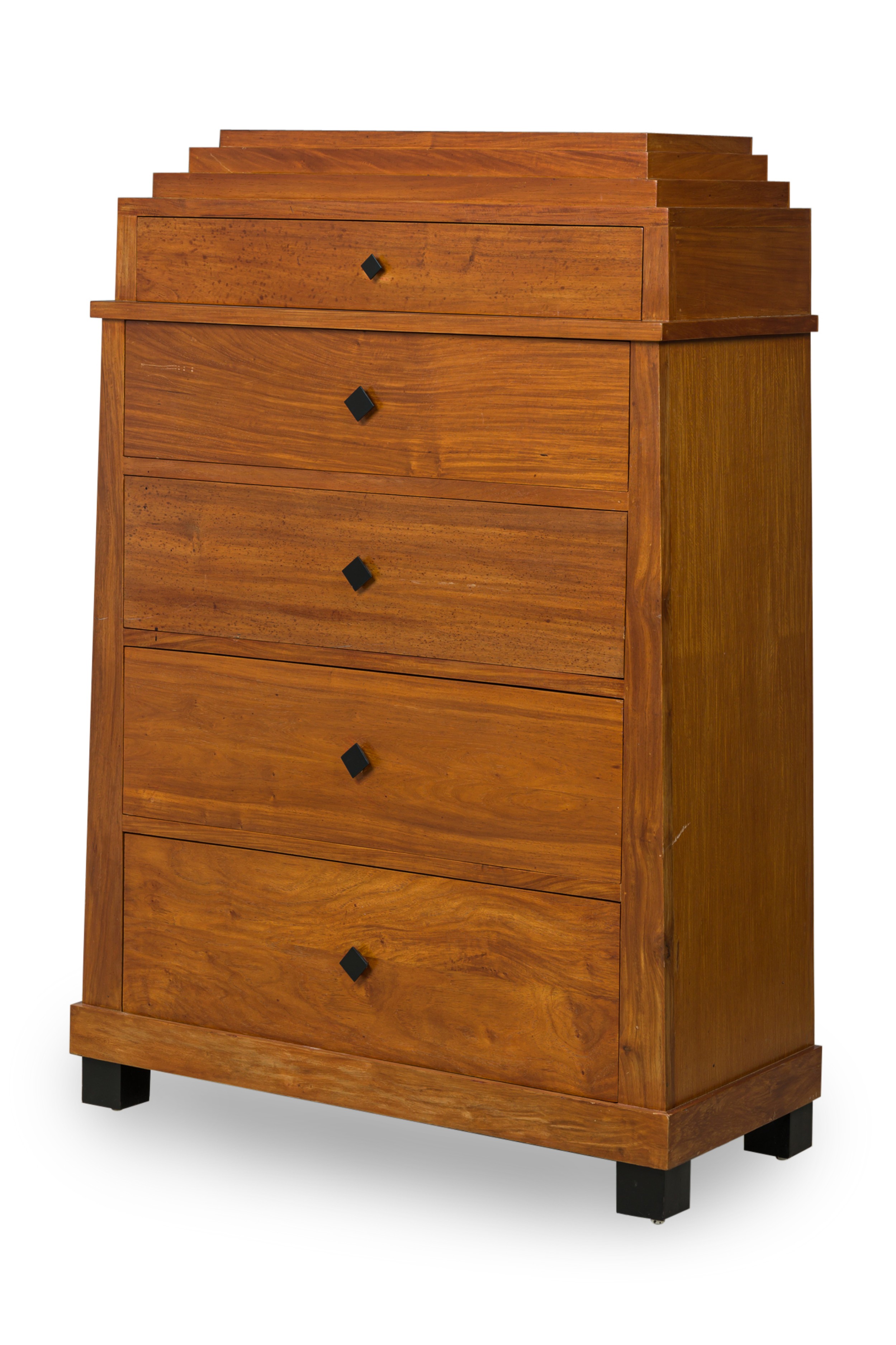 Biedermeier style highboy chest of drawers