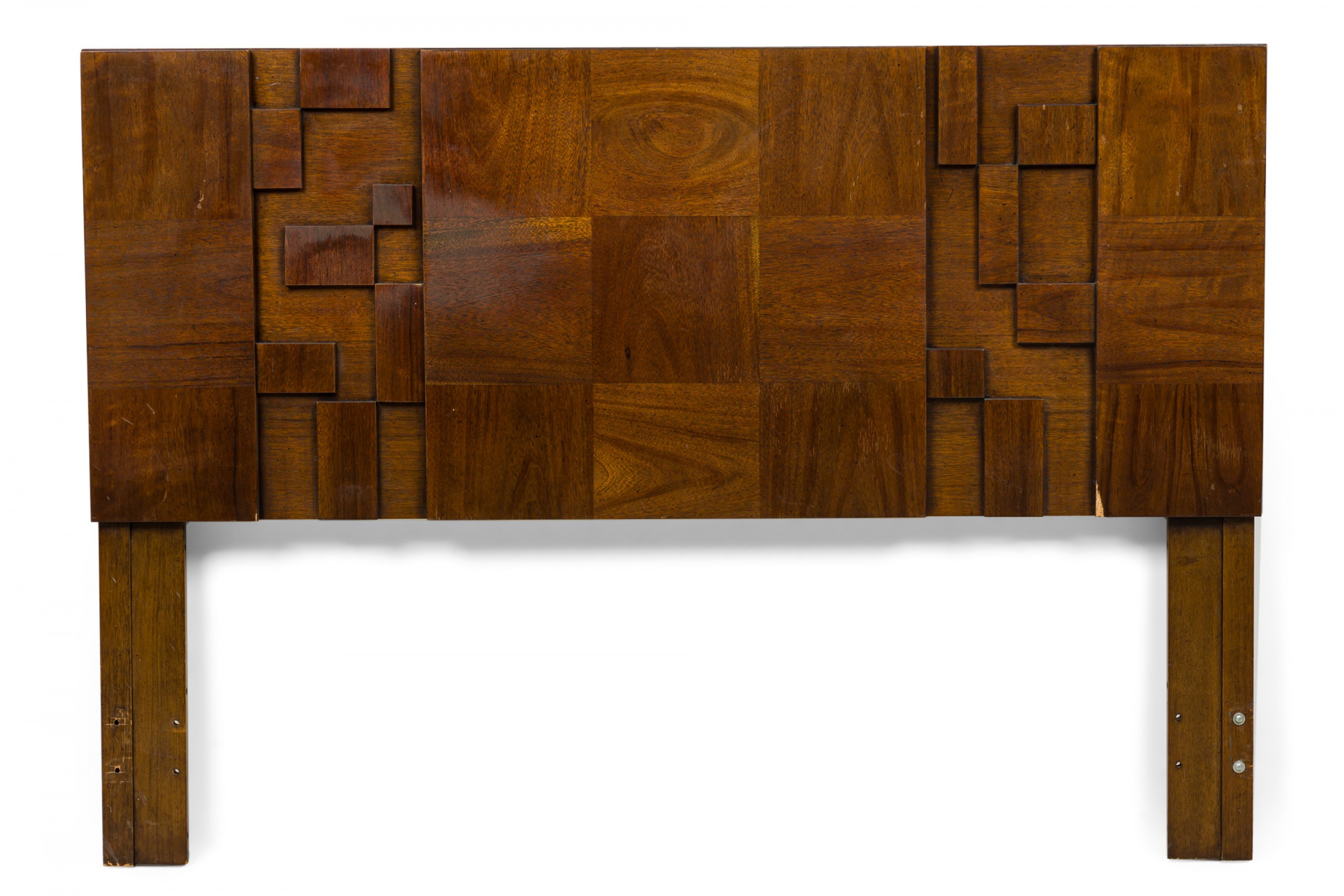 Lane furniture american mid century cubist wood queen size headboard