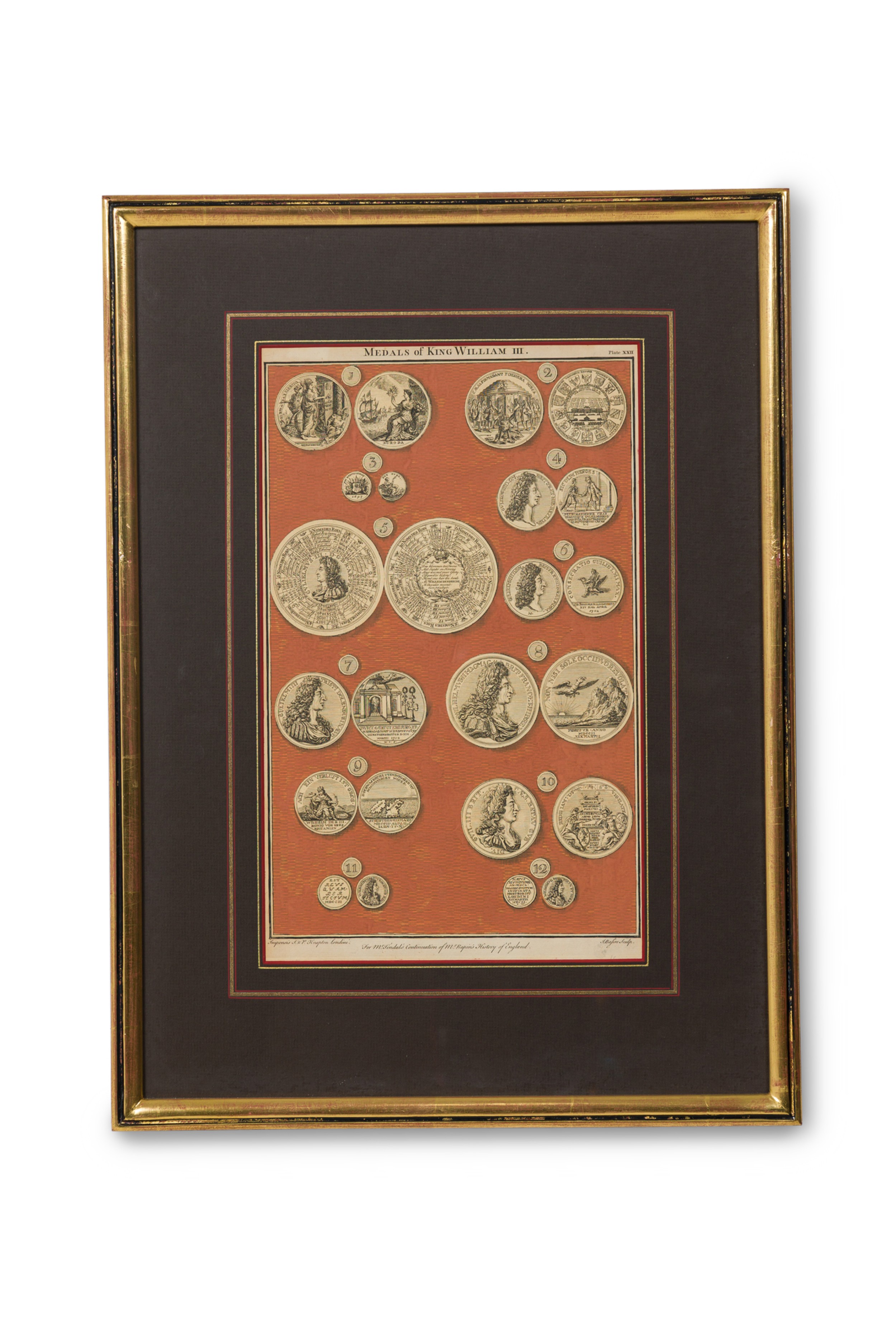 English engraving of medals associated with king william iii 3