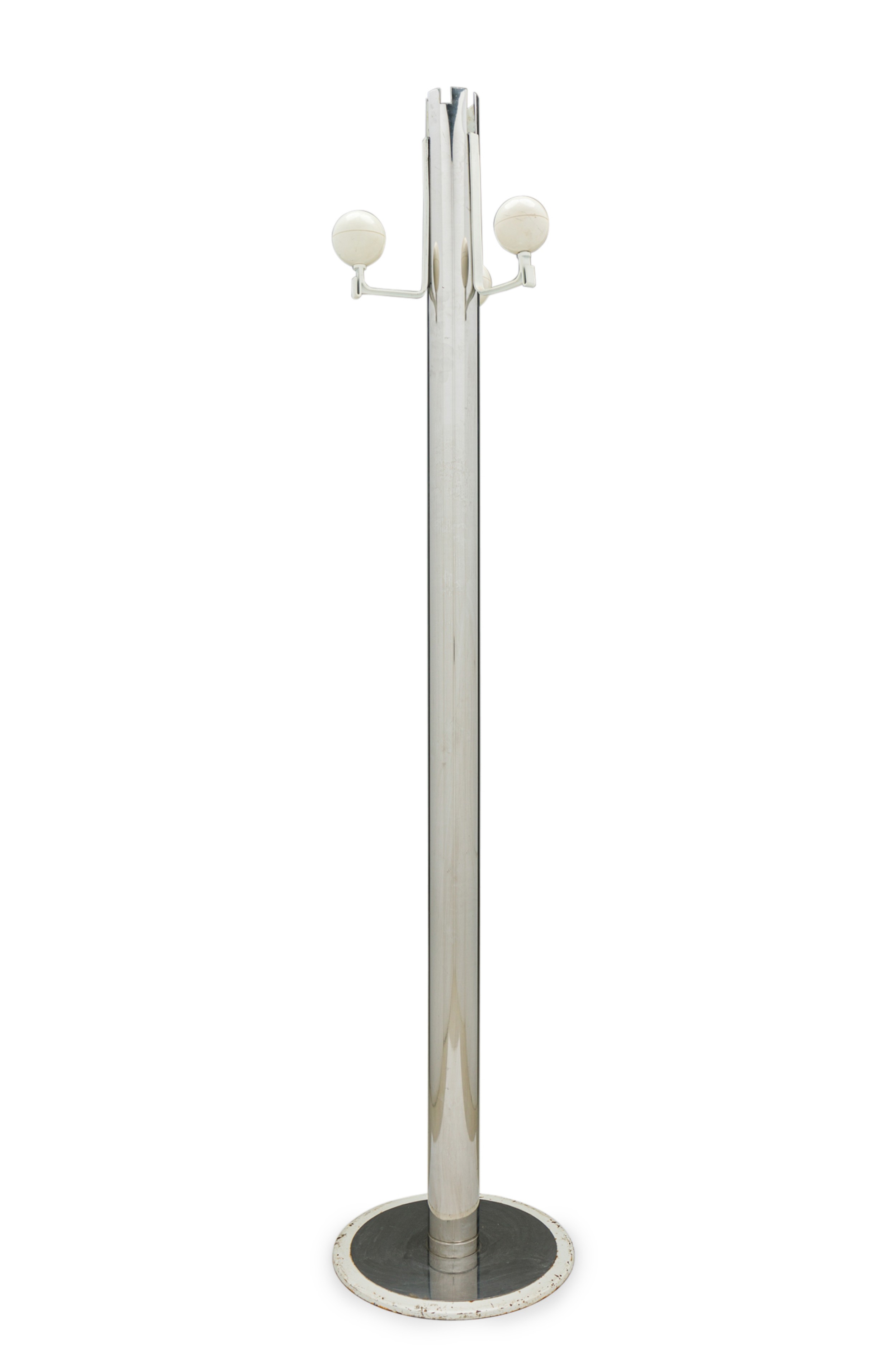 Osvaldo borsani italian mid century chrome plated standing coat hatrack