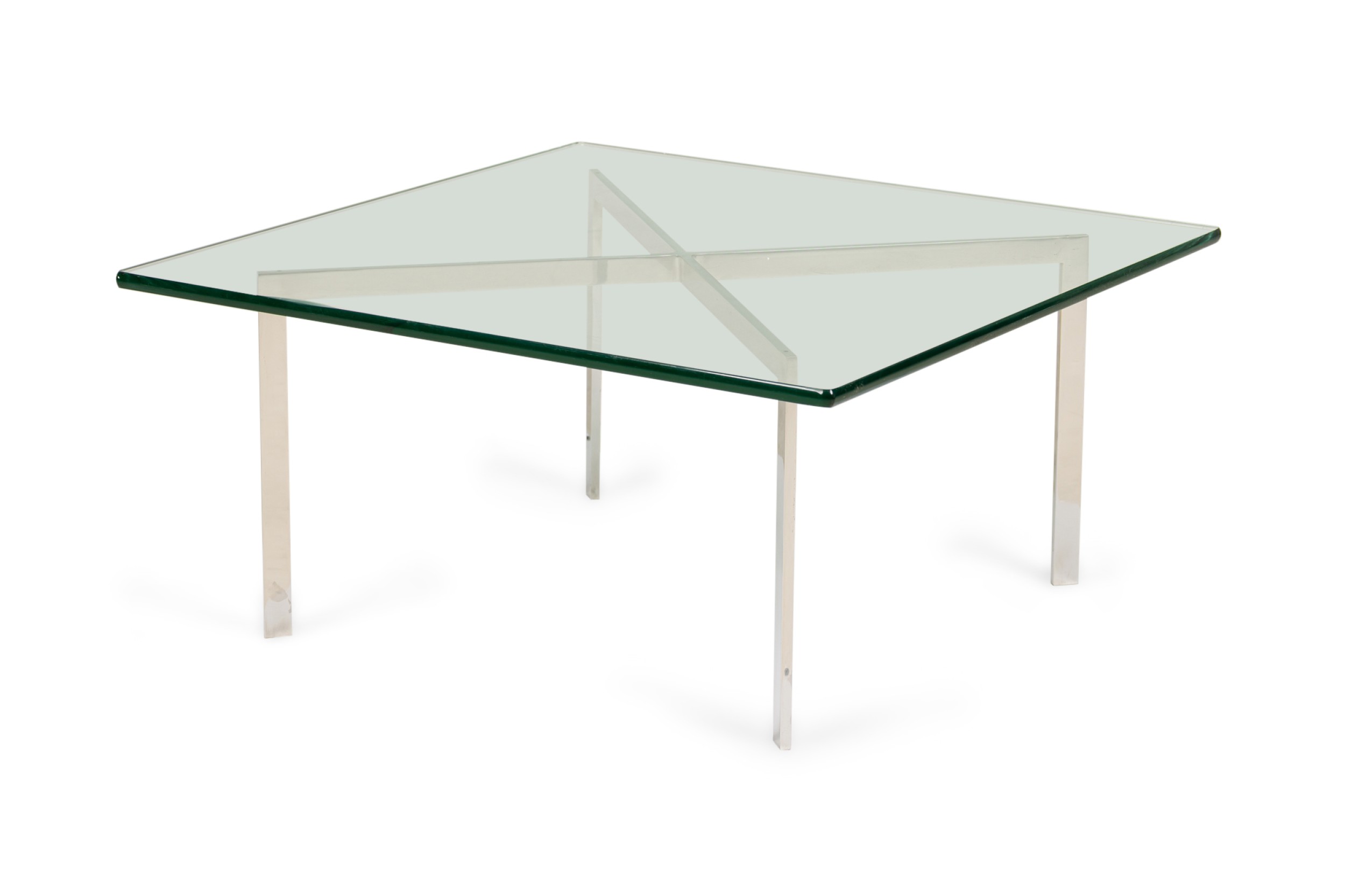 Knoll barcelona american mid century chrome  x  coffee table  