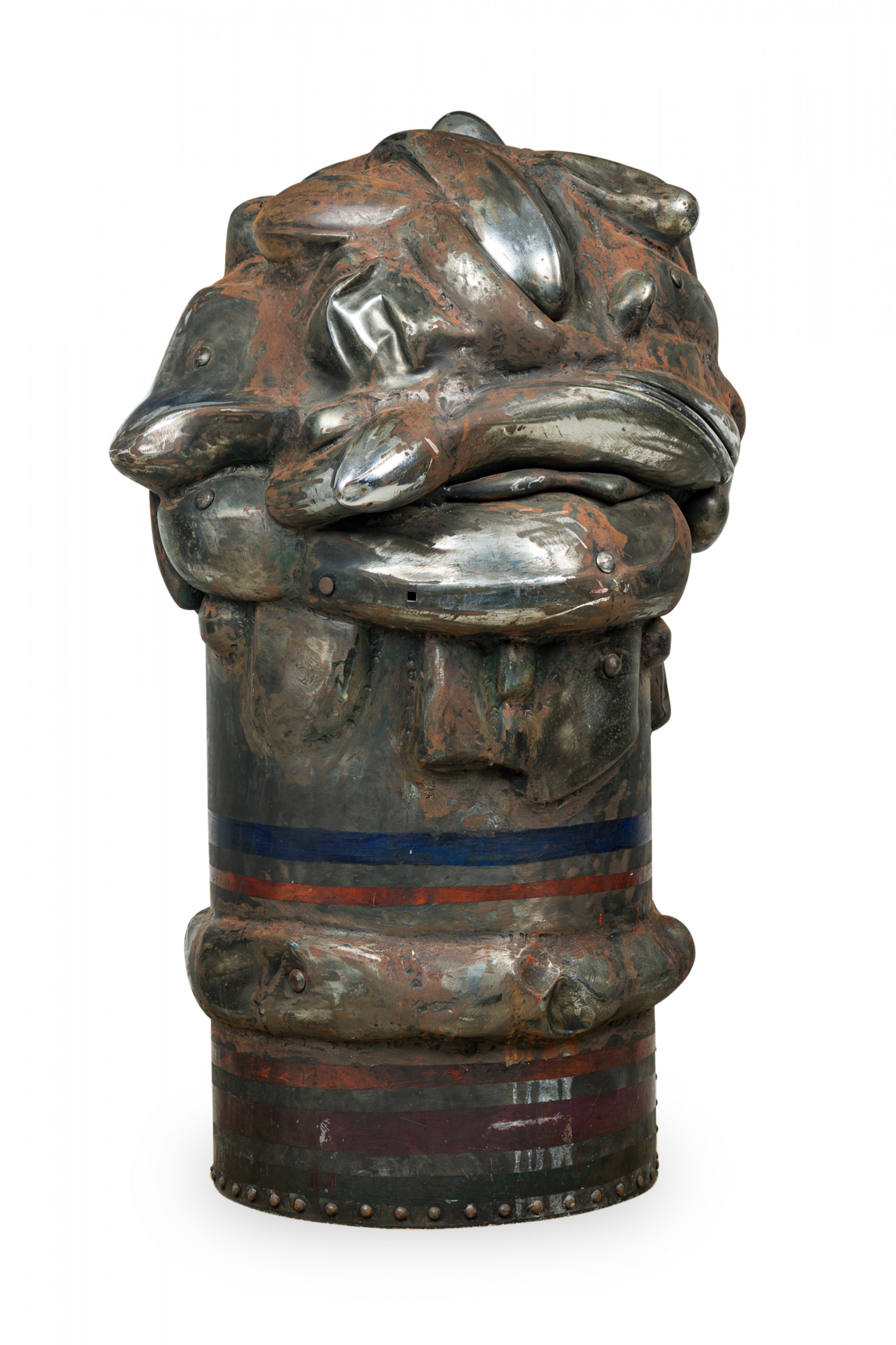 Italo scanga mid century painted steel abstract sculpture