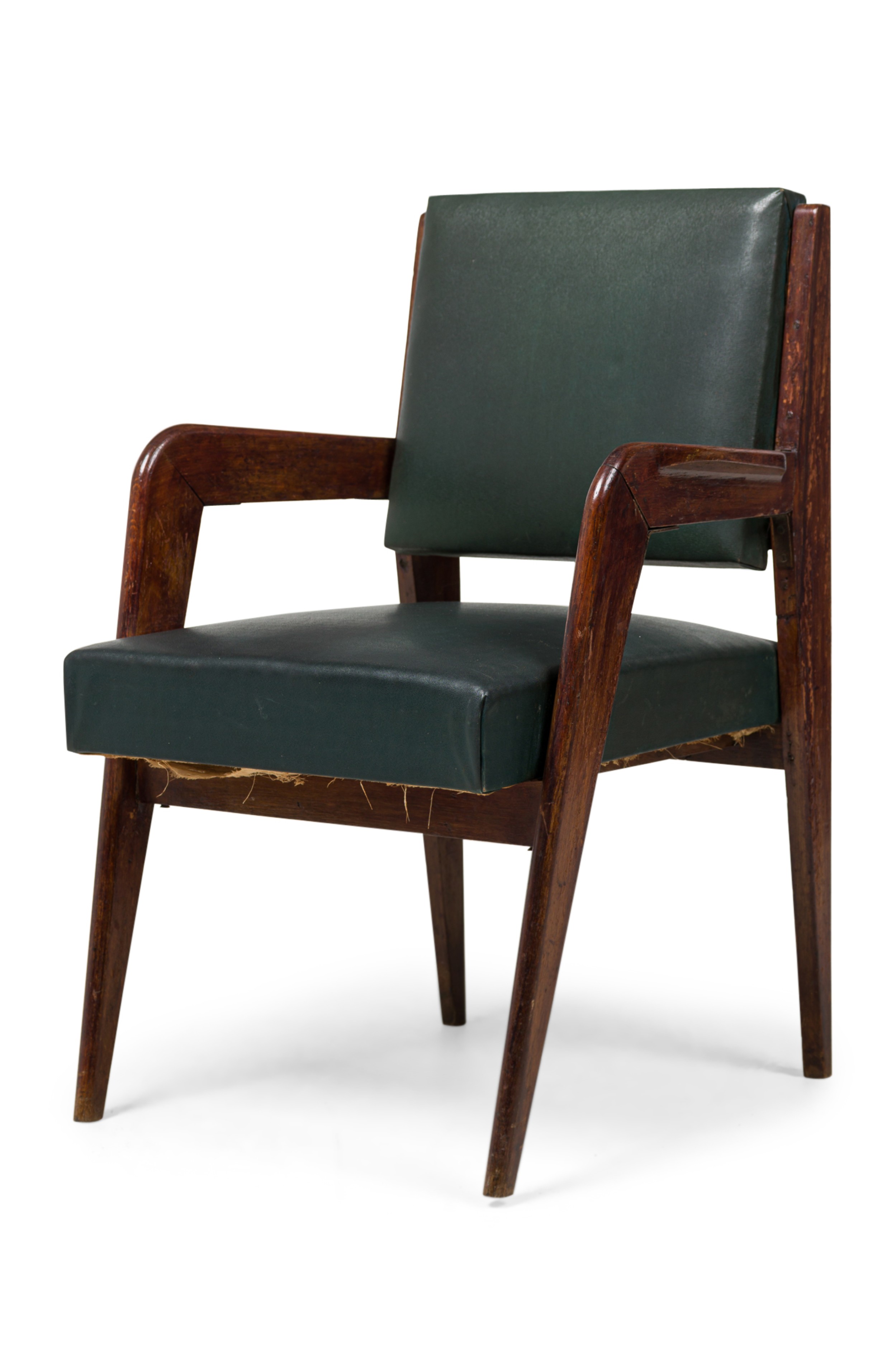 Pair of italian mid century gio ponti walnut chairs 