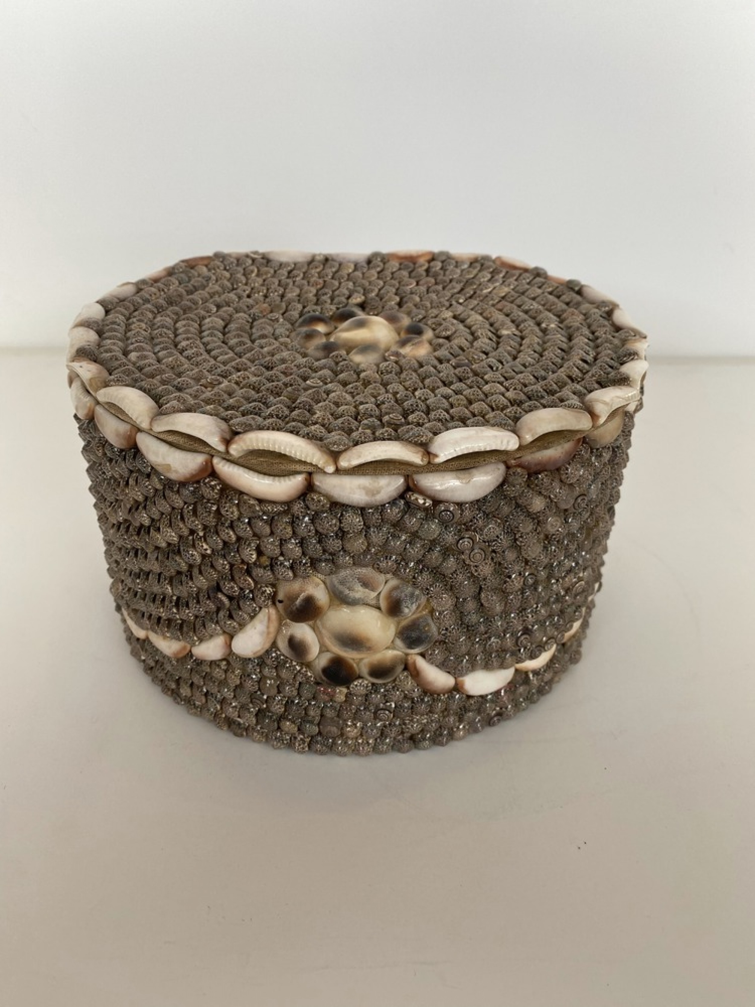 Contemporary american modern shell box round