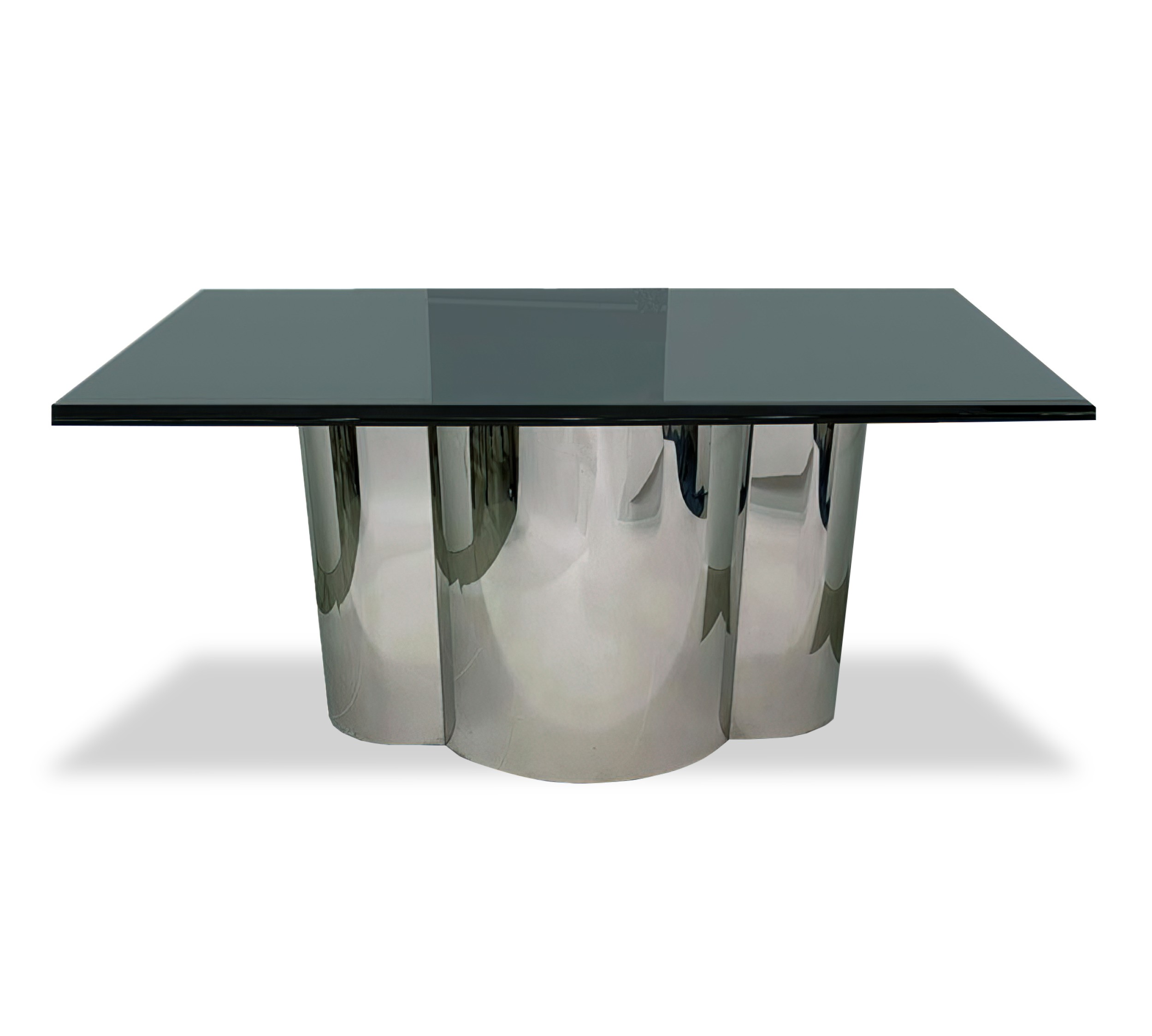 American modern radial dining table base brueton