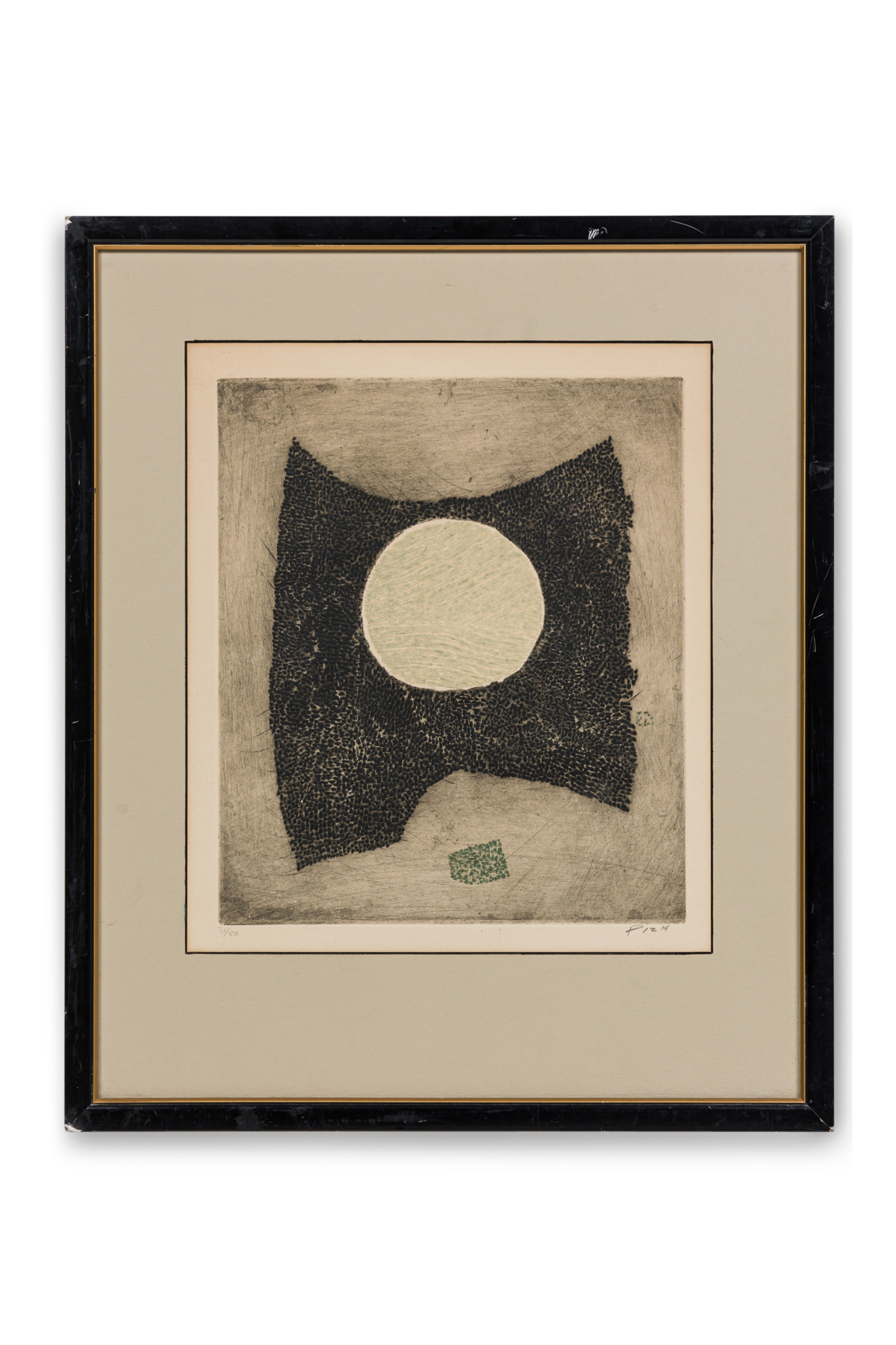 Arthur luis piza post war brazilian geometric constructivist print titled transparence