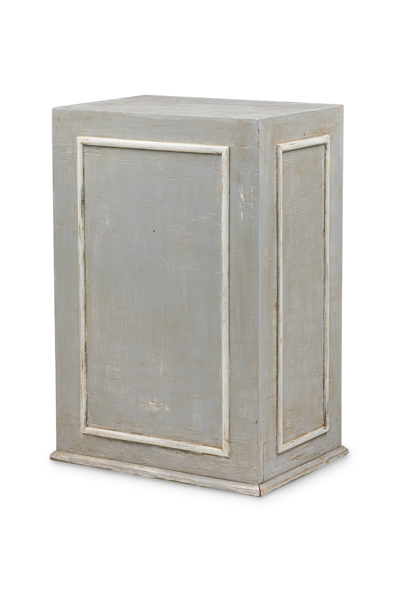 American mid century grey painted pedestal