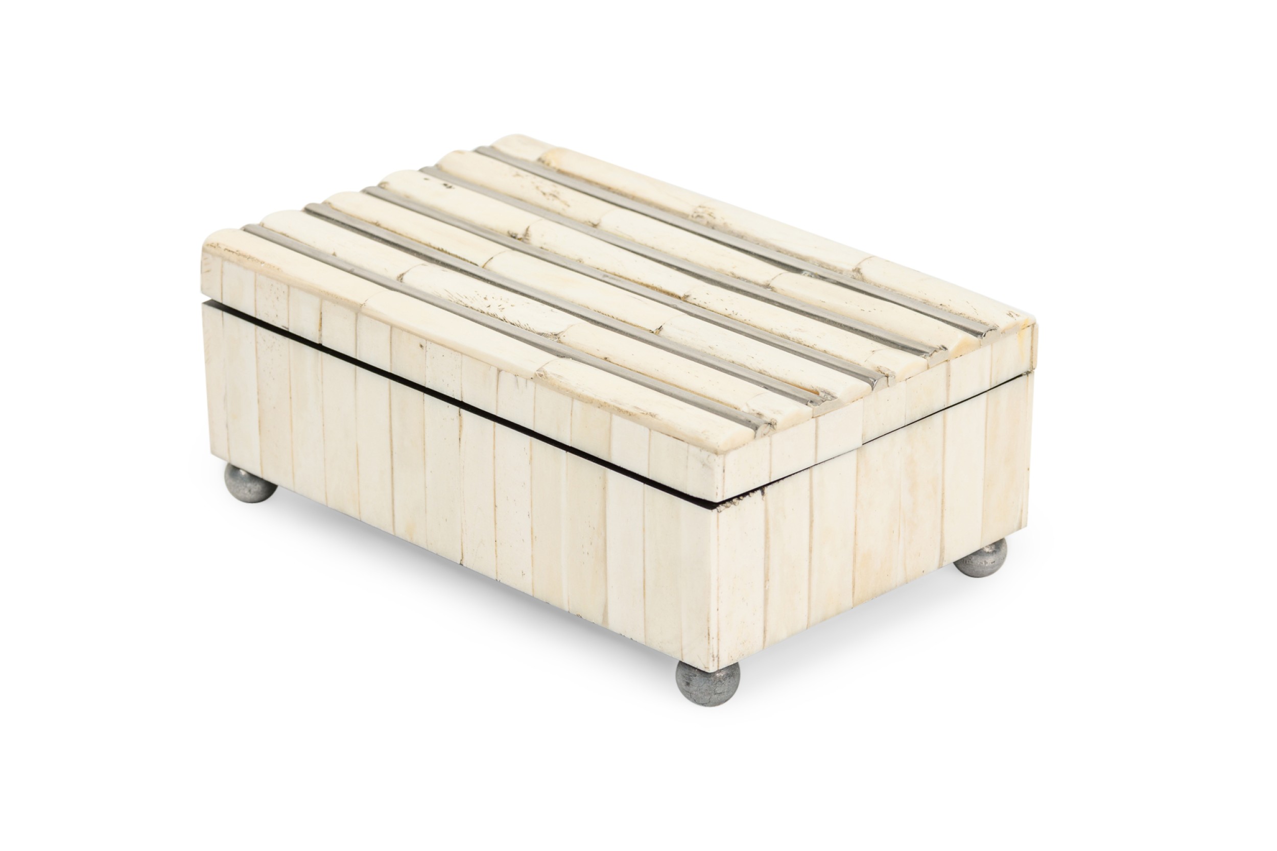 American contemporary faux bone decorative box 