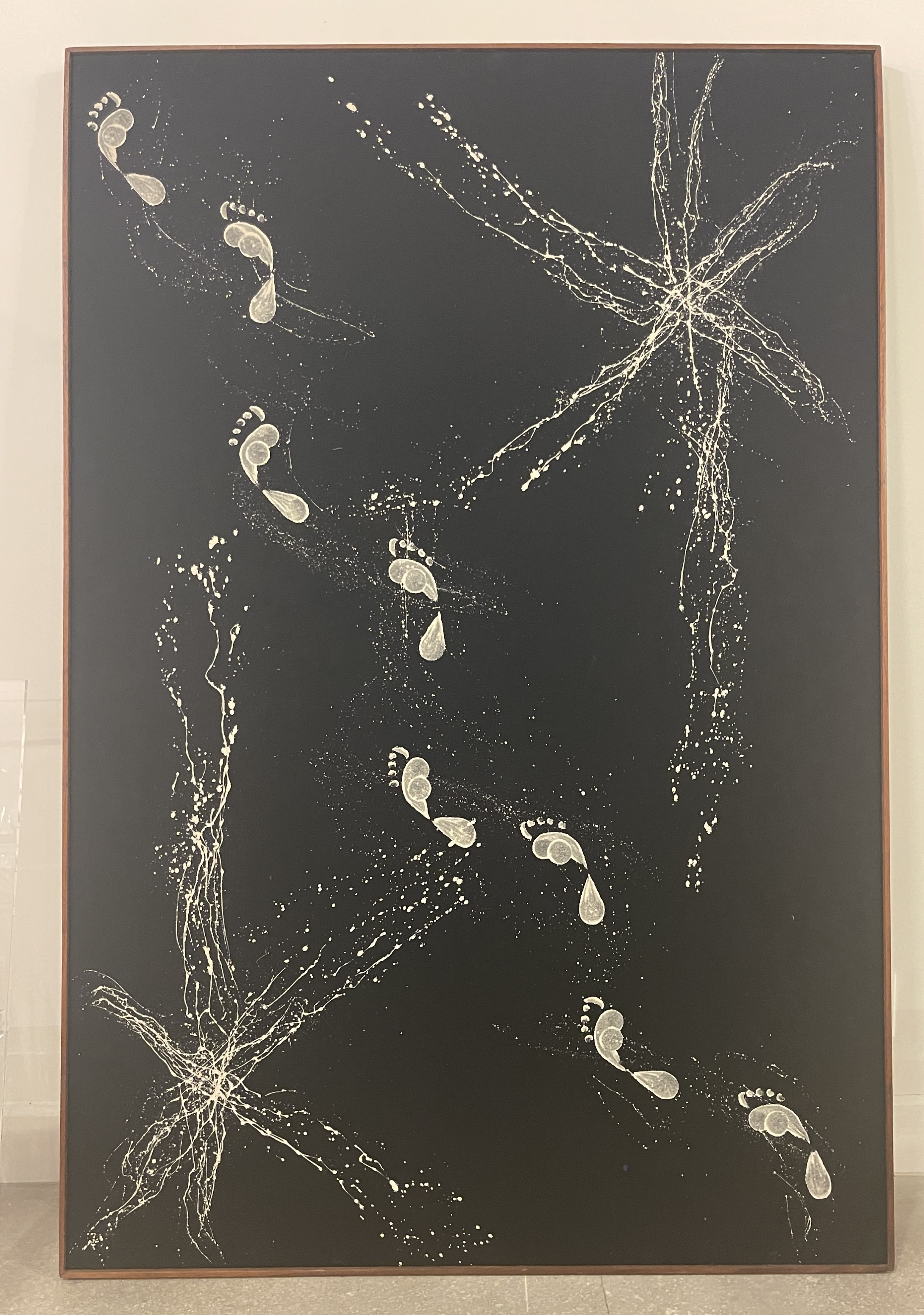 Adrian pearsall for craft associates wall hanging love in space