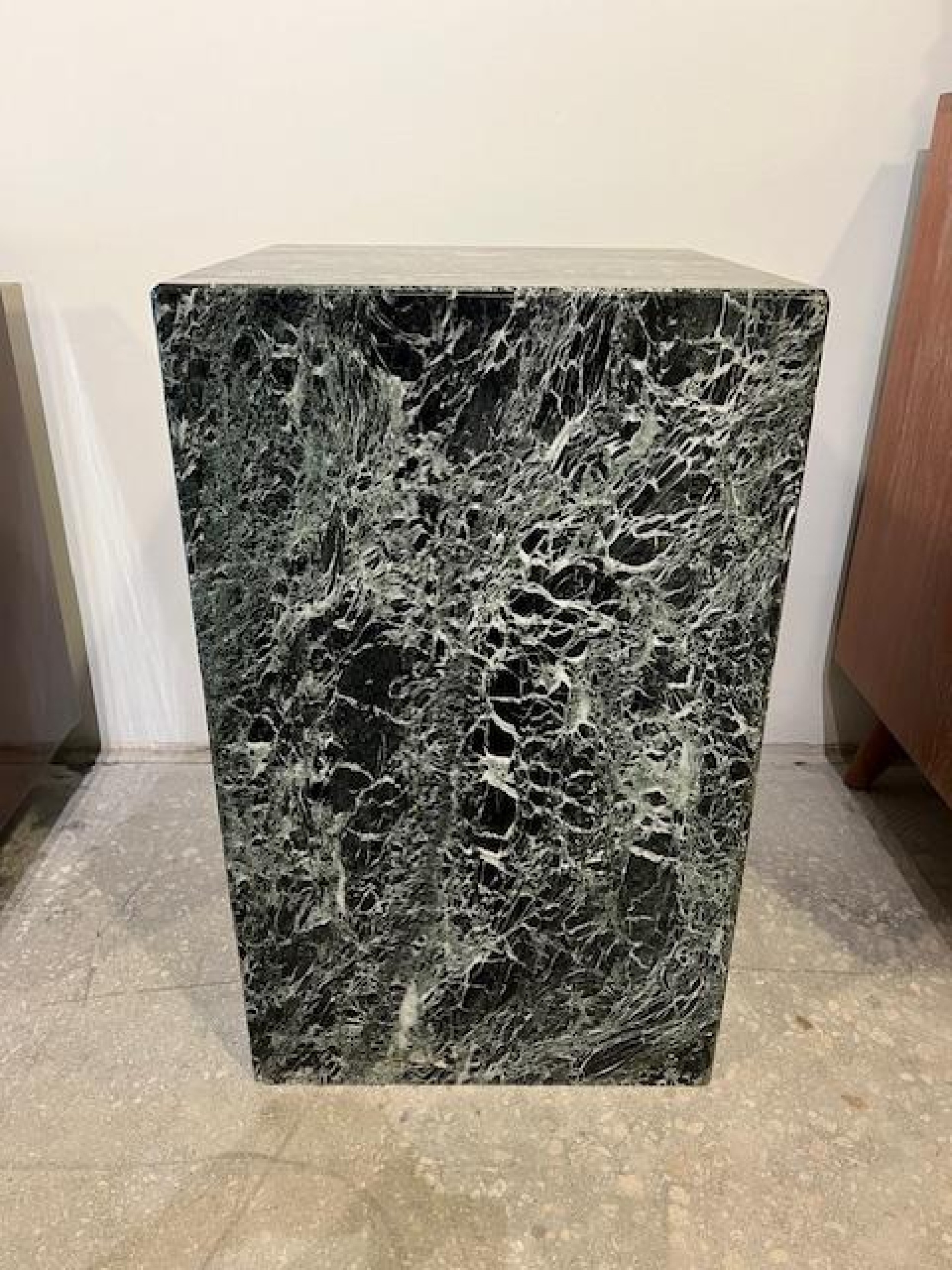 American mid century marble pedestals