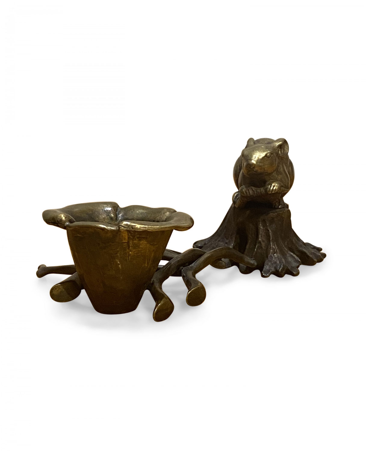 Robert lee morris mouse on stump candle holder