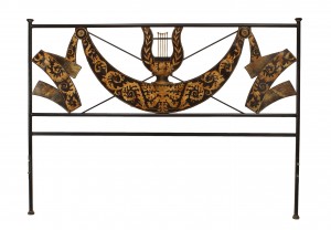 Italian neo classic style tole king bed 1