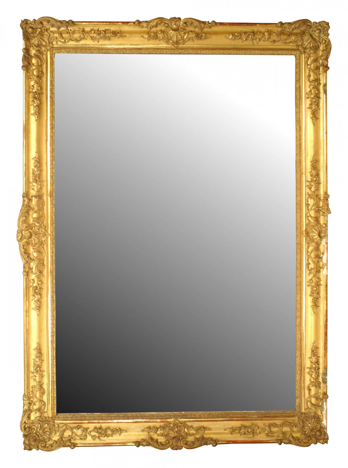French louis xv style gilt wood wall mirror 6